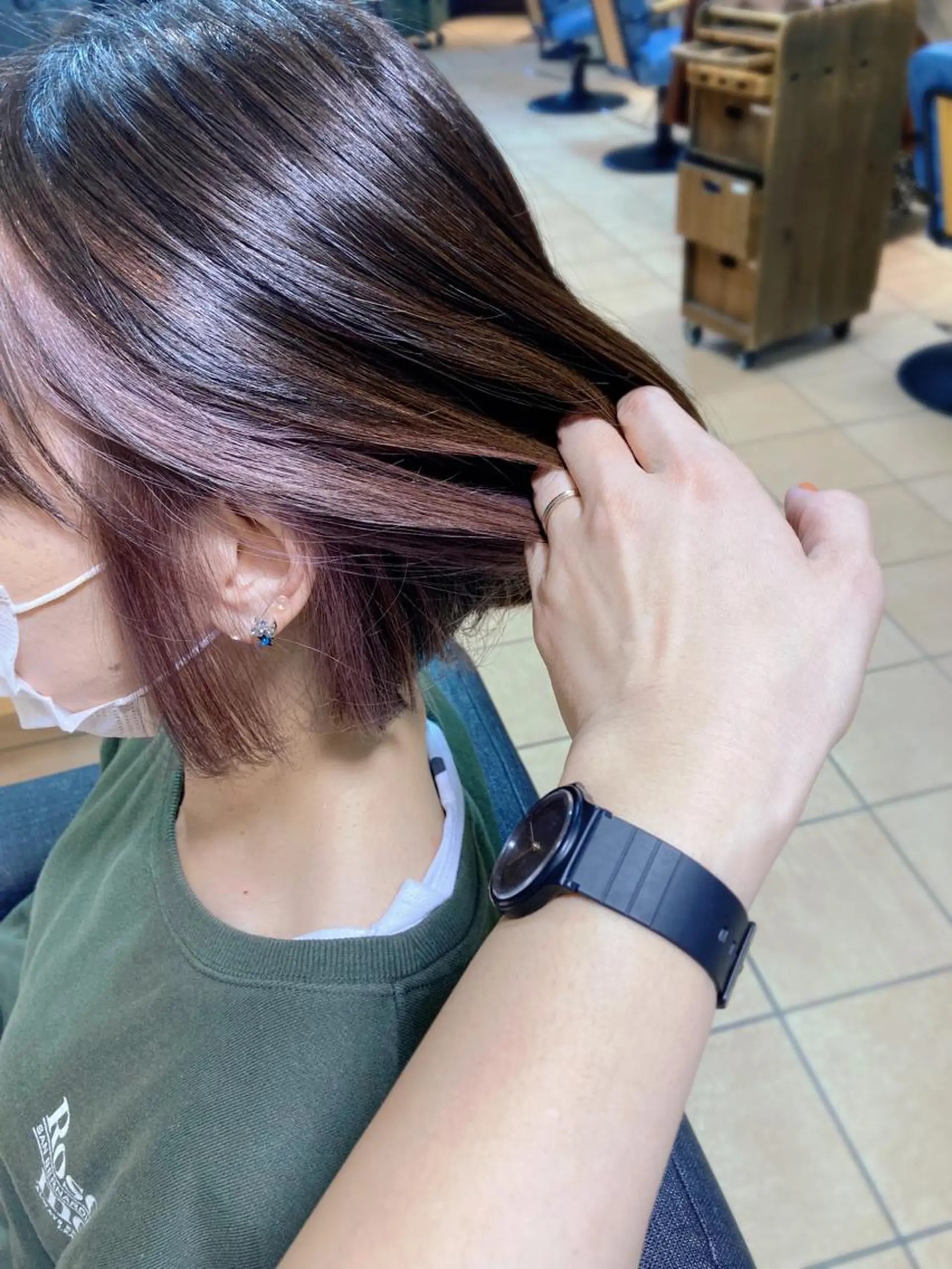 ショート カラー ヘアカラー 奥谷 美代子のヘアスタイル