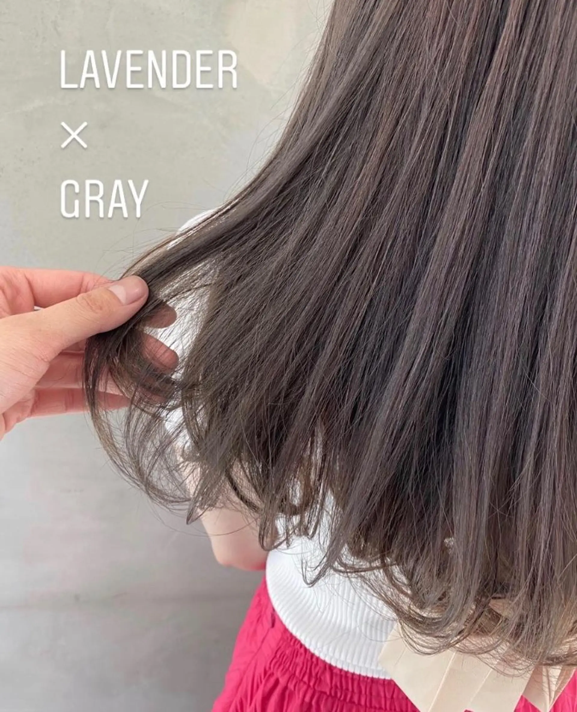 ロング カラー 透明感カラー ラベンダーカラー ヘアカラー トリートメント pesca 長町南店 OIKAWAのヘアスタイル