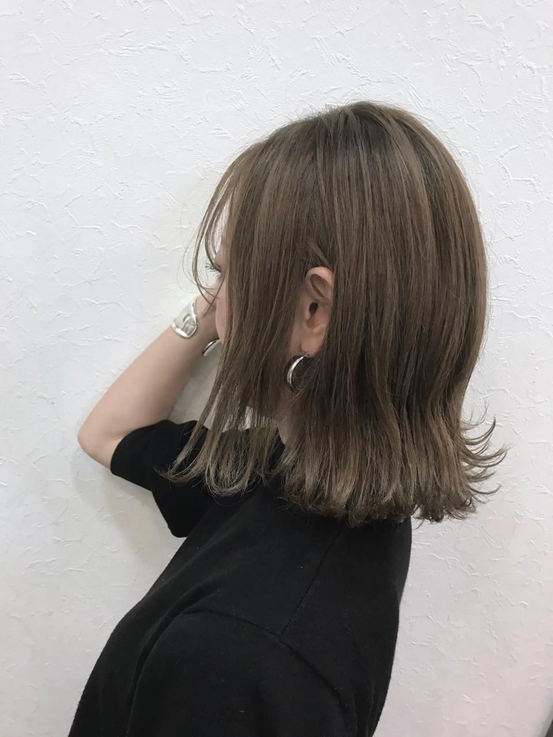 ショート カラー ベージュカラー ボブ シースルーバング 外ハネヘア ていねい技術No.1 🌈諏訪 健太のヘアスタイル