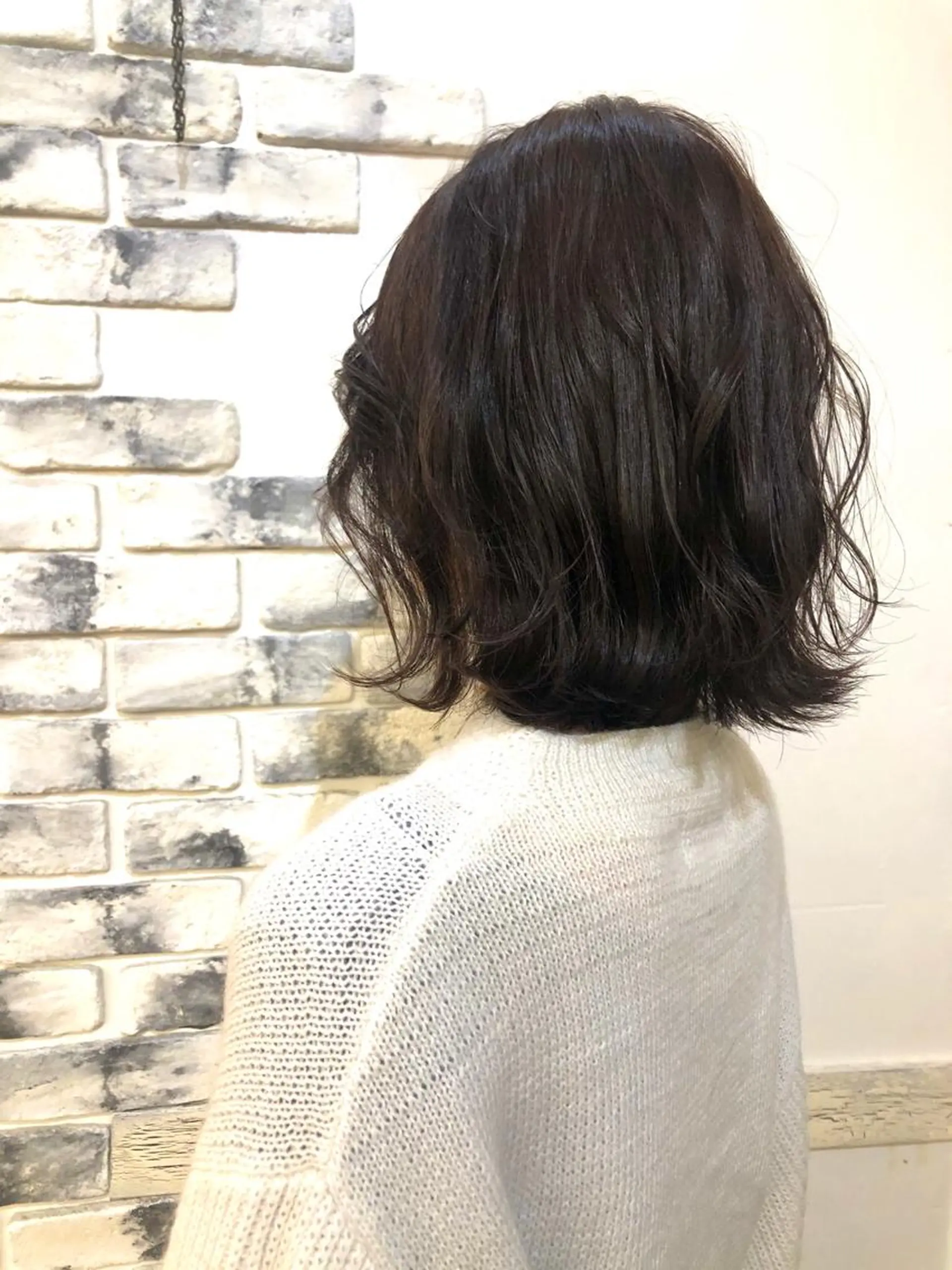 カラー 黒髪 ヘアカラー トリートメント 後藤 陽花子のヘアスタイル