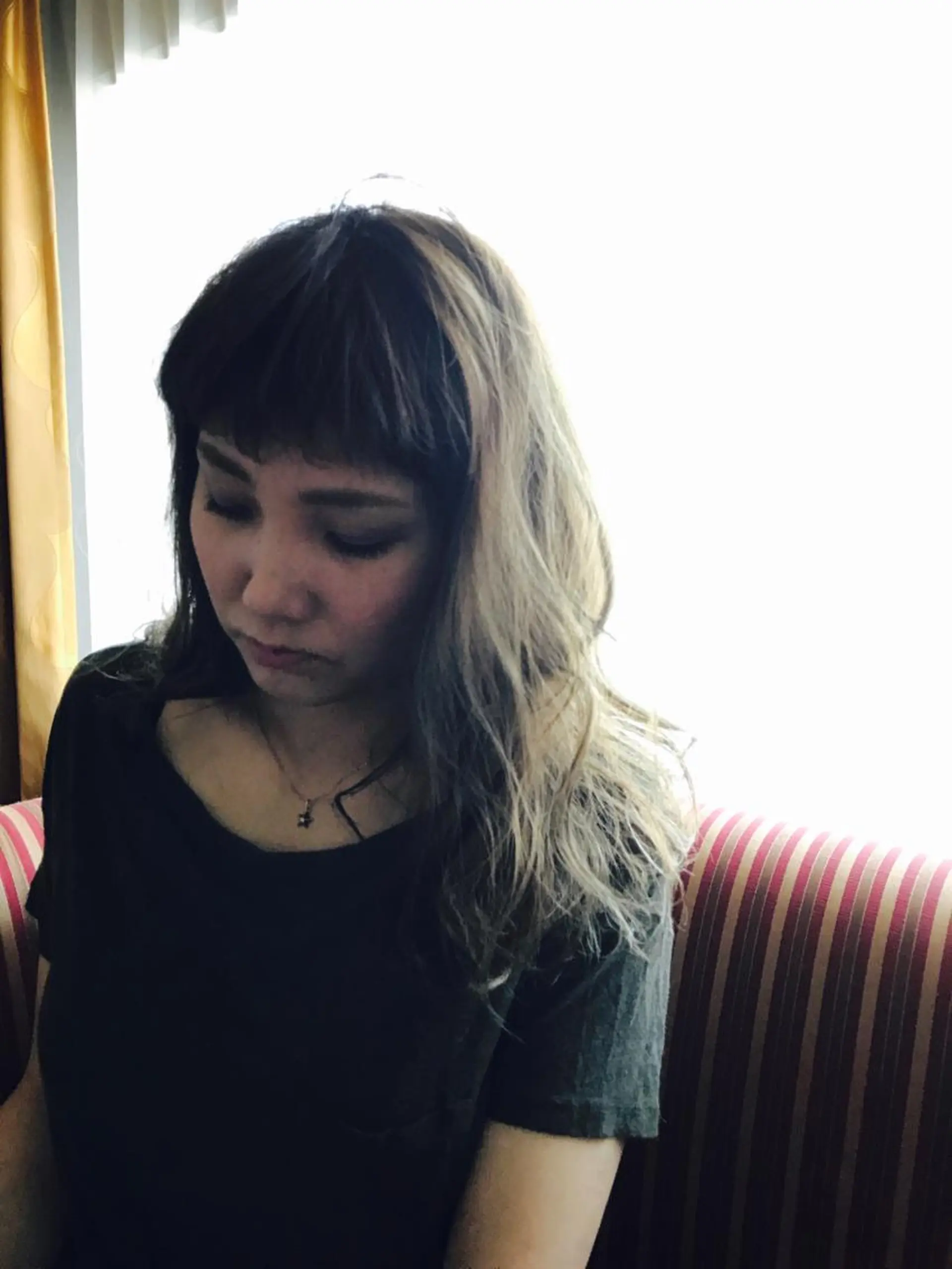 セミロング カラー 外国人風カラー テラモト カズヨシのヘアスタイル