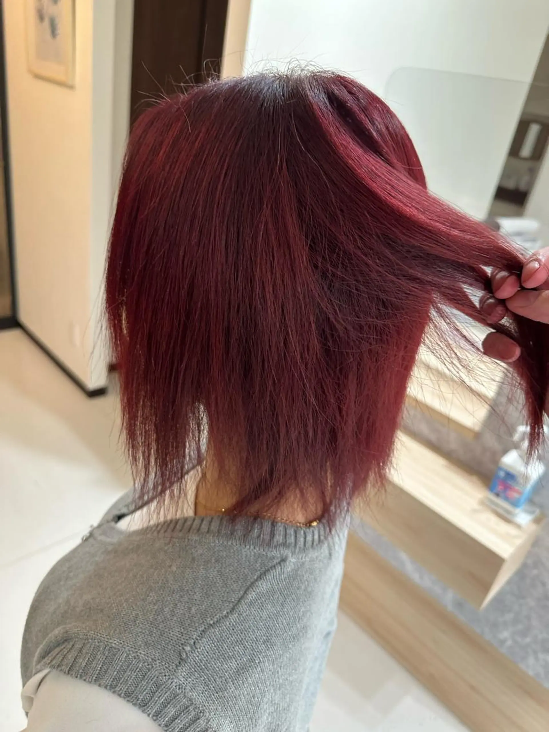 ミディアム ヘアカラー JILL by charme所属・小山/透明感カラー/ レイヤー/中茎涼太のヘアスタイル