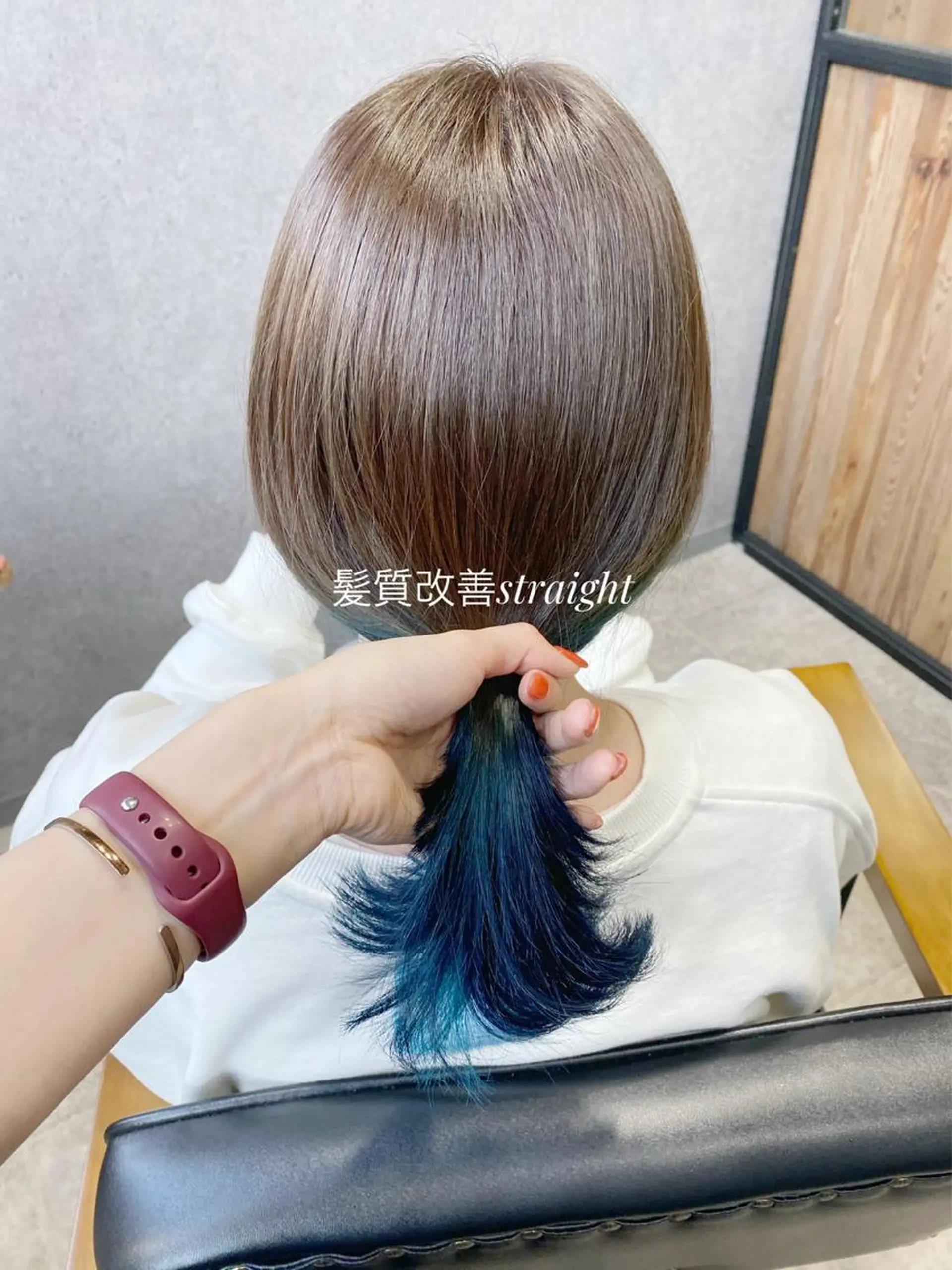 セミロング カラー パーマ 縮毛矯正 clomus所属・YUKA艶髪 🌸寛ぎ部屋のヘアスタイル