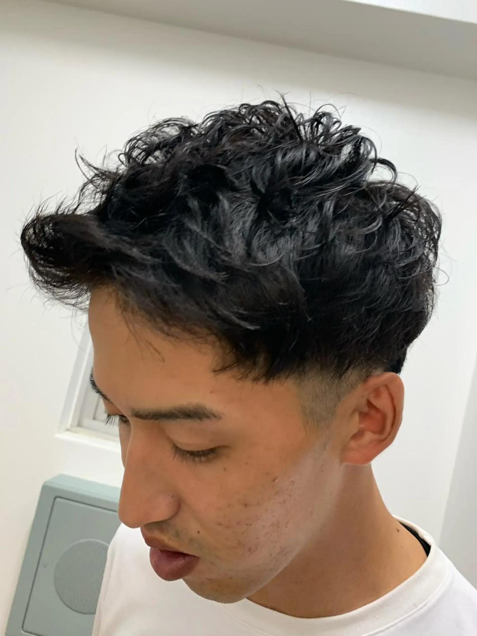 ショート パーマ メンズ ヒロ銀座 バーバーショップ神楽坂所属・ひらお あおとのヘアスタイル