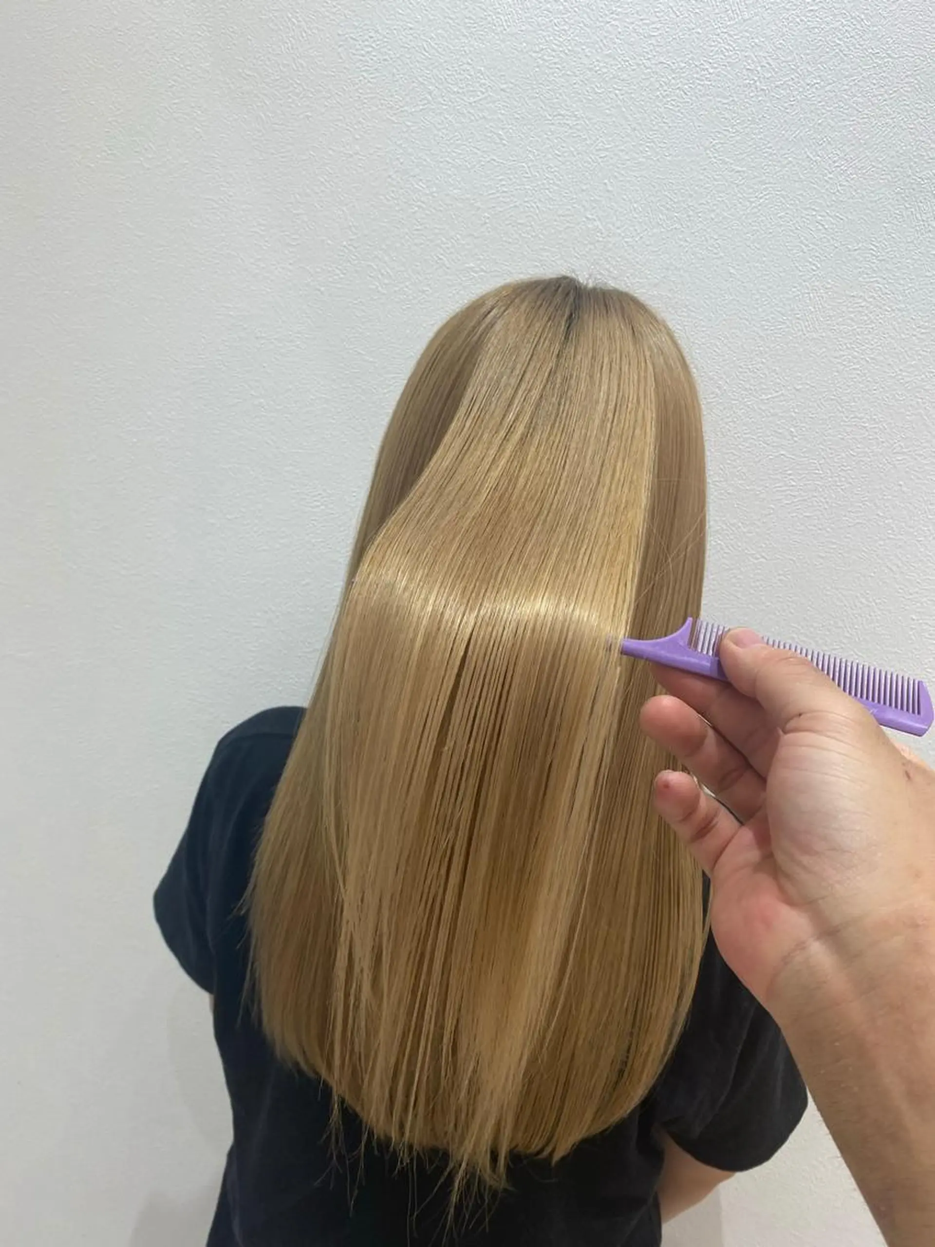 ロング 髪質改善 ヘアカラー トリートメント 若山 敦のヘアスタイル