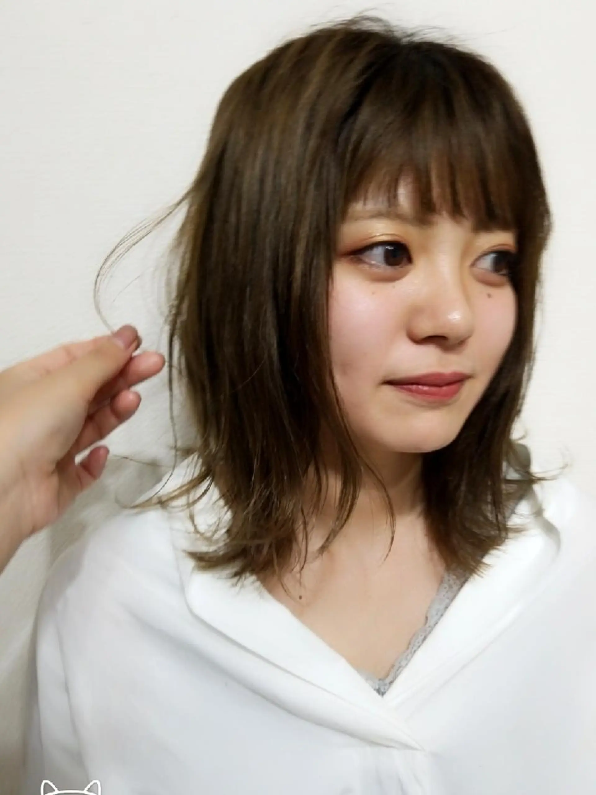 ミディアム カラー ヘアアレンジ See by merのマツエク・マツパデザイン