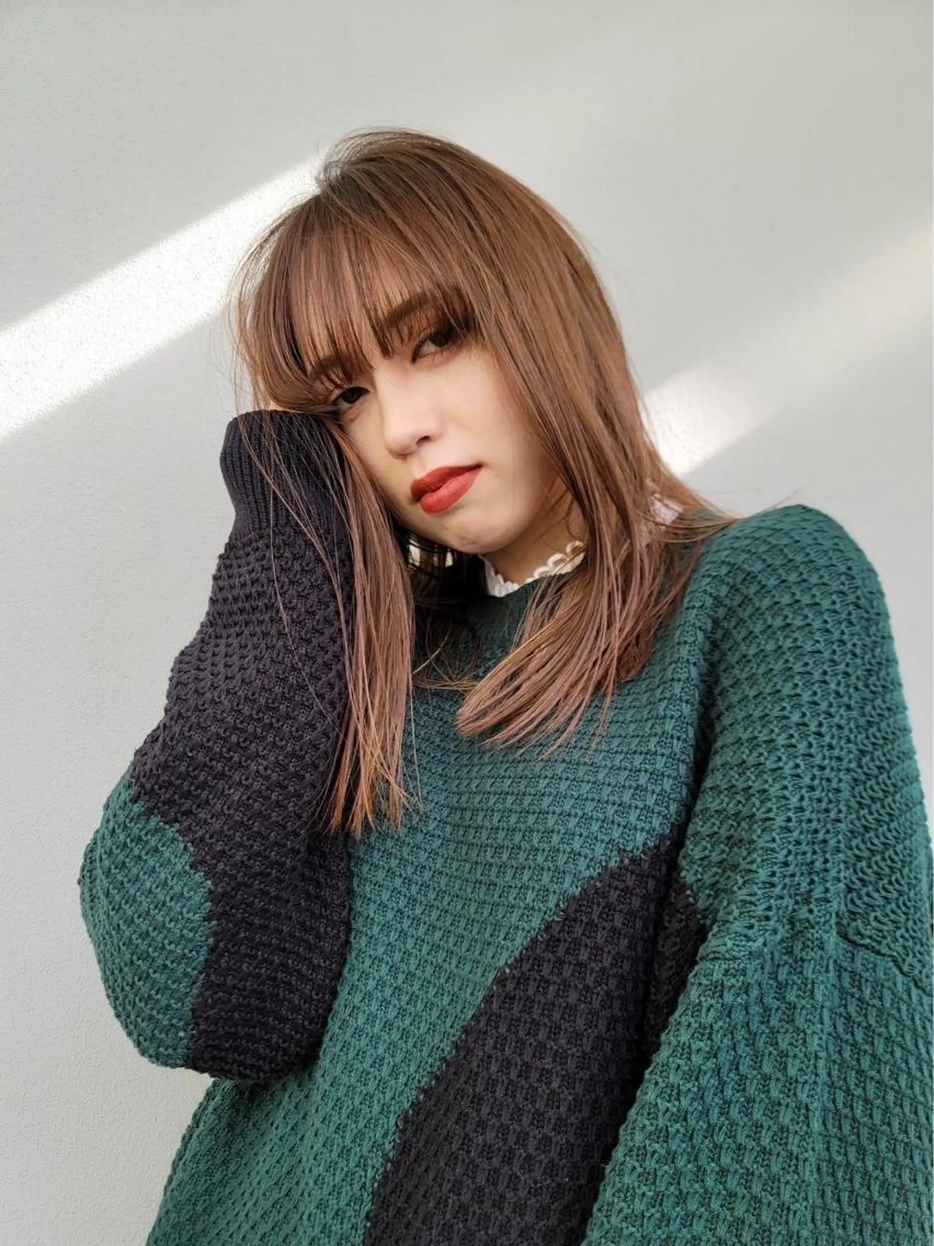 ミディアム カラー haruka 遥歌のヘアスタイル