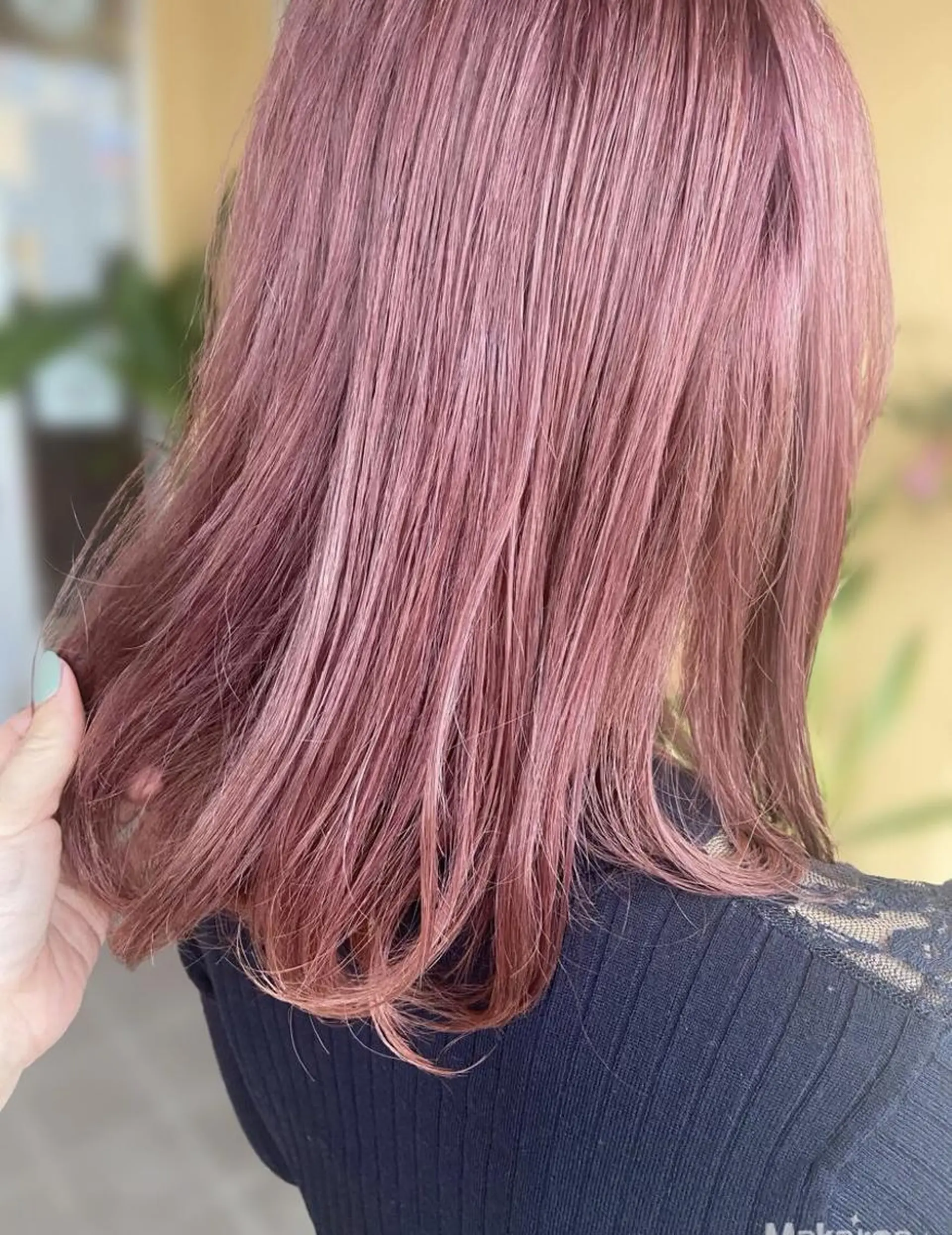 セミロング カラー ブリーチ ケアブリーチ トリートメント hair works raptureのヘアスタイル