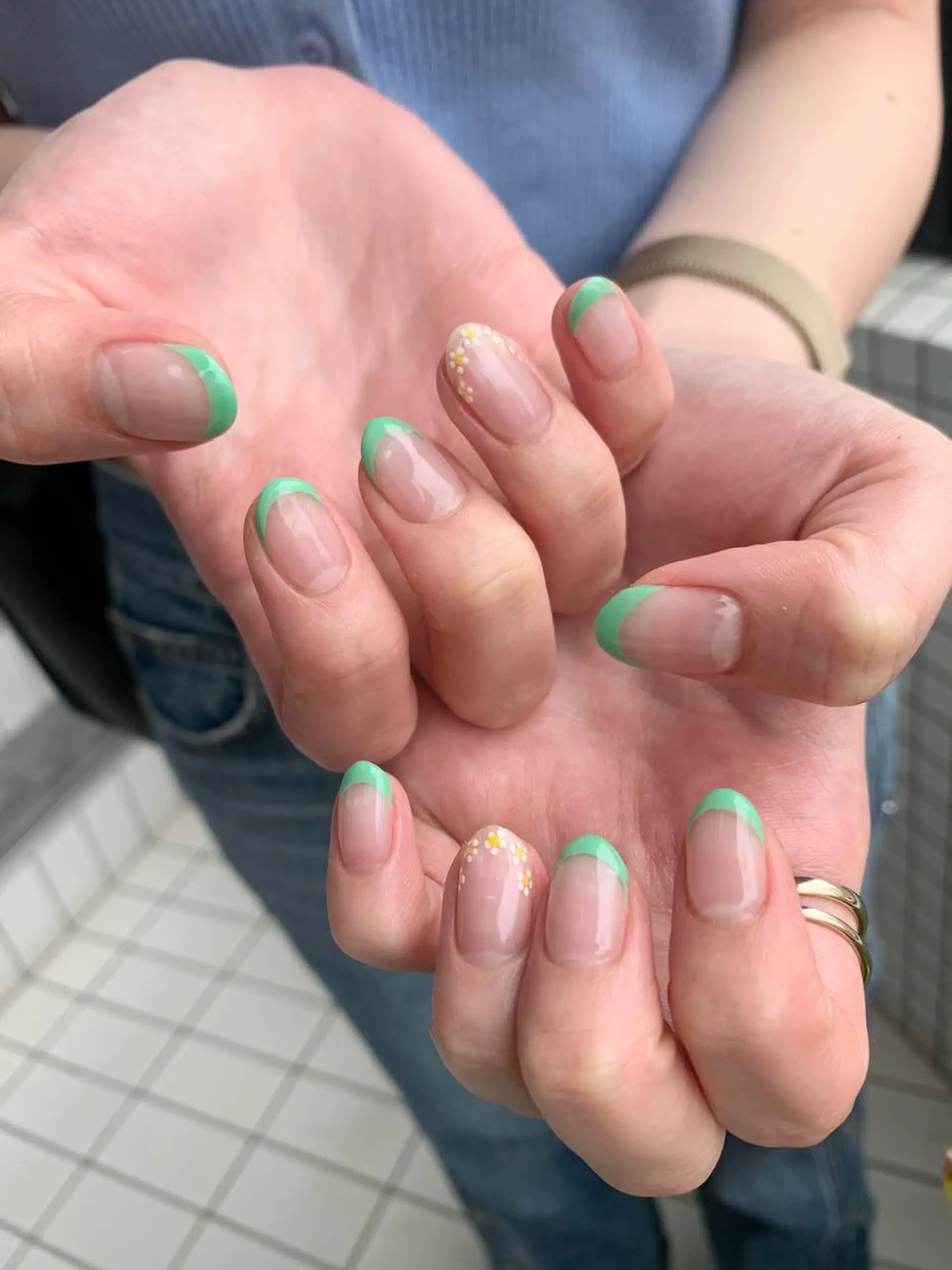ネイル アートネイル グリーン ハンドネイル N.barber / koderaのネイルデザイン