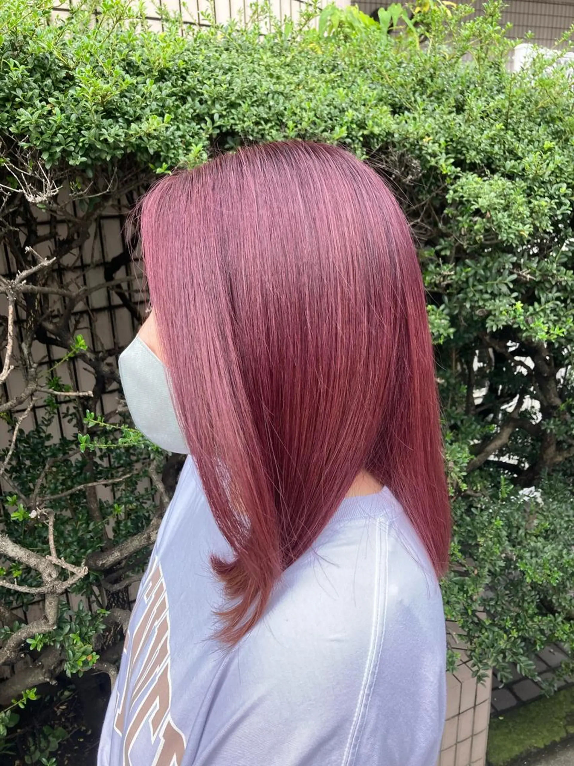 セミロング カラー ブリーチ カット ヘアカラー Fun  hair make所属・田牧 みゆきのヘアスタイル