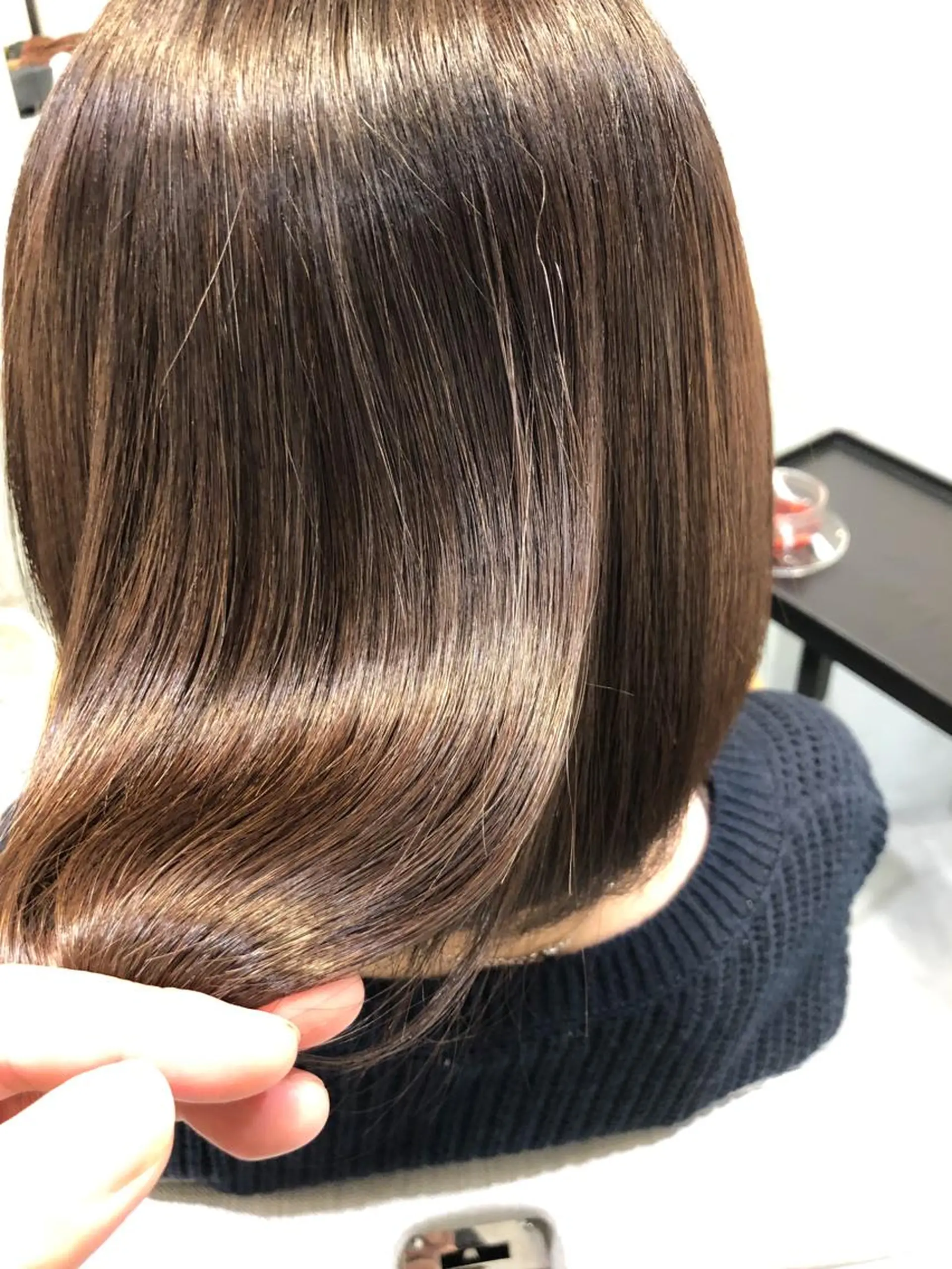 セミロング 髪質改善 カット 縮毛矯正 トリートメント 髪質改善 suzukiのヘアスタイル