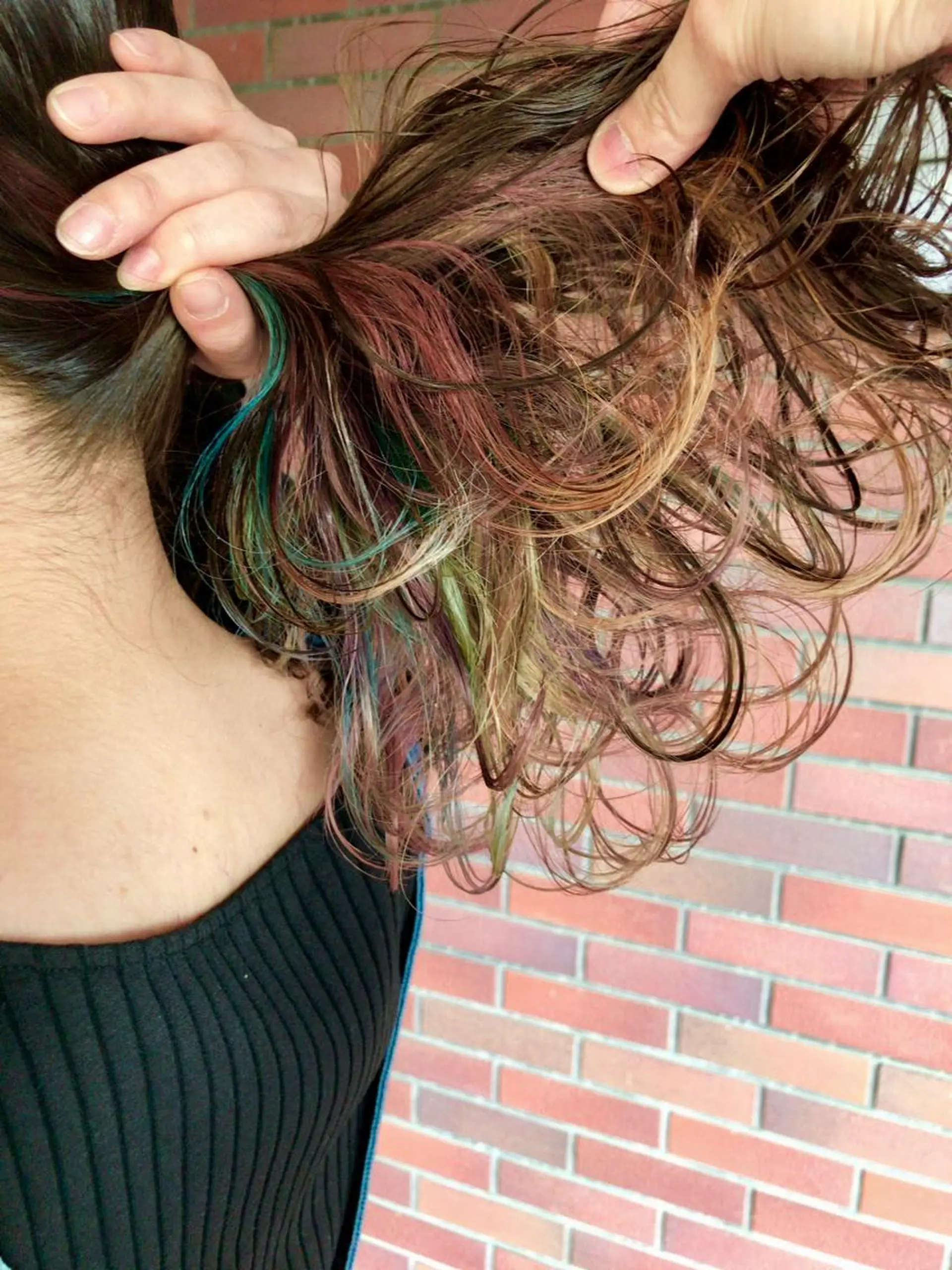 ミディアム カラー ユニコーンカラー レイヤーカット匠 イソザキノリユキのヘアスタイル