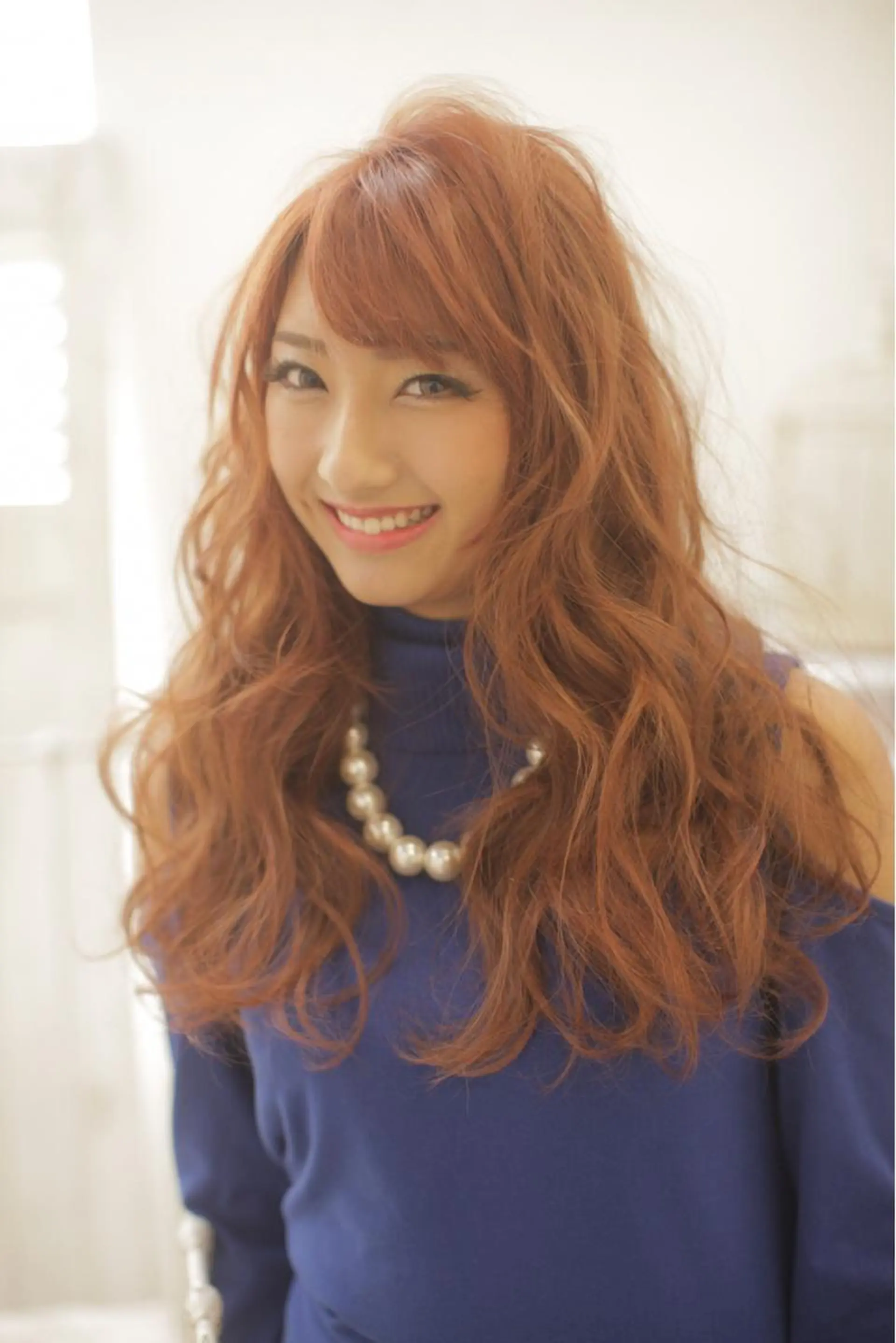 ロング パーマ marshu  梅田店所属・髪質改善 透明感×韓国風のヘアスタイル