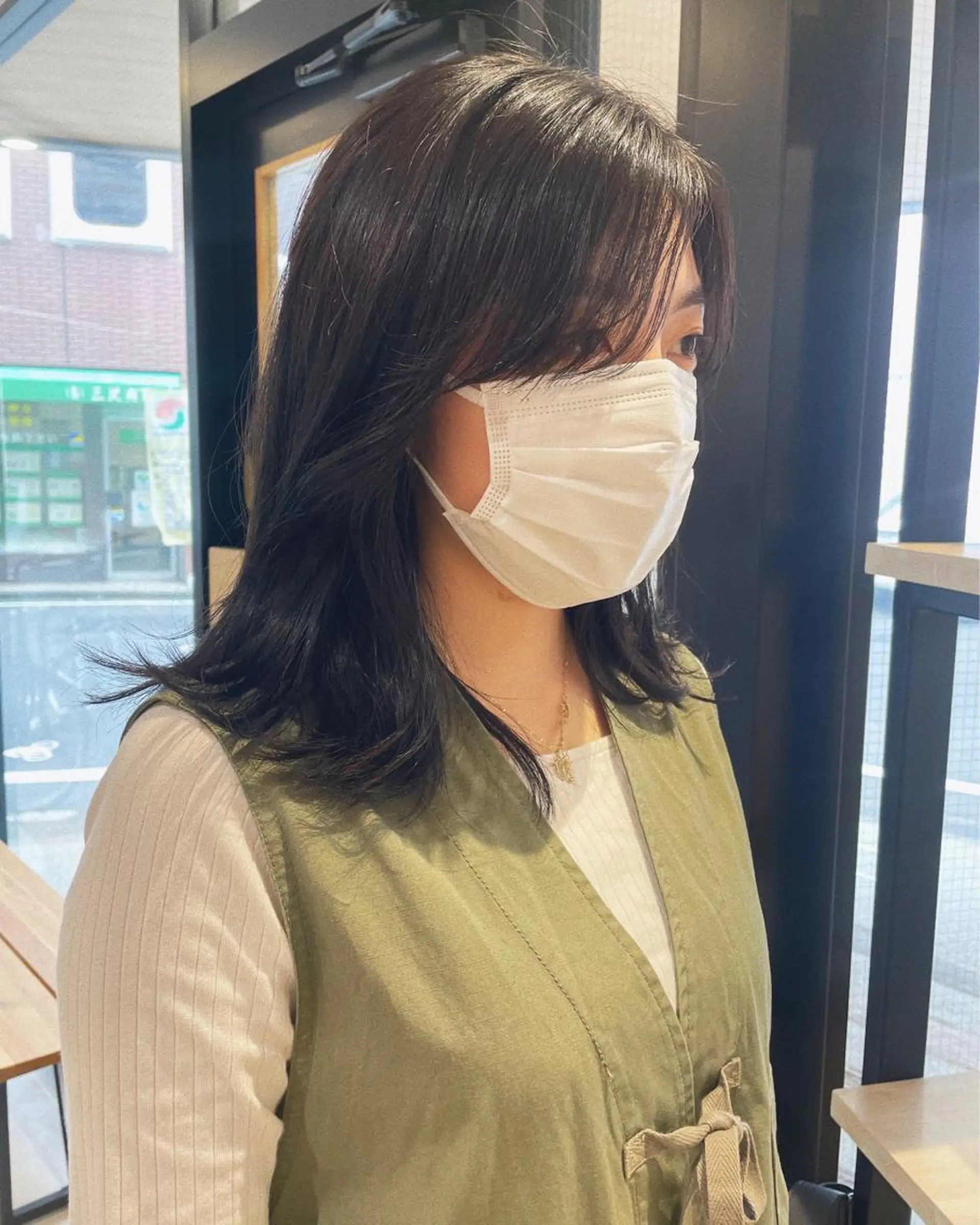 ミディアム カット ヘアカラー トリートメント haru/レイヤー/ ウルフのヘアスタイル