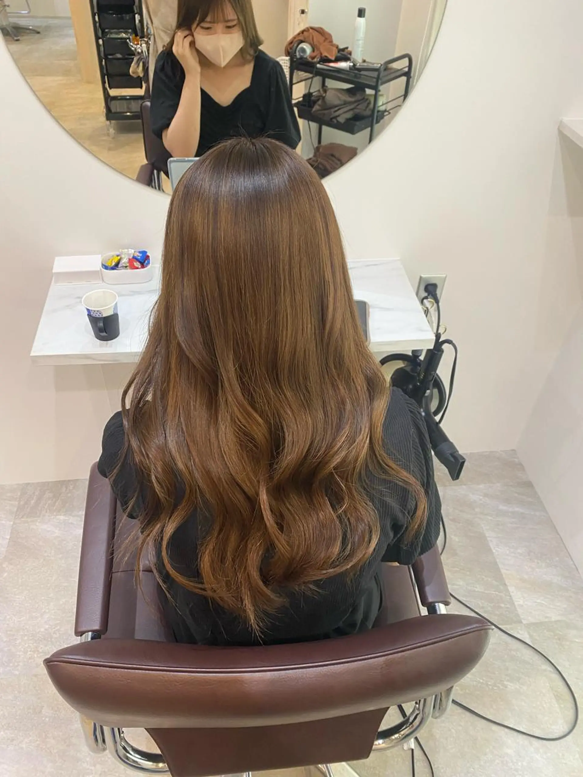 ロング カラー カット ヘアカラー トリートメント 【髪質改善　艶髪】 布川　莉穂のヘアスタイル