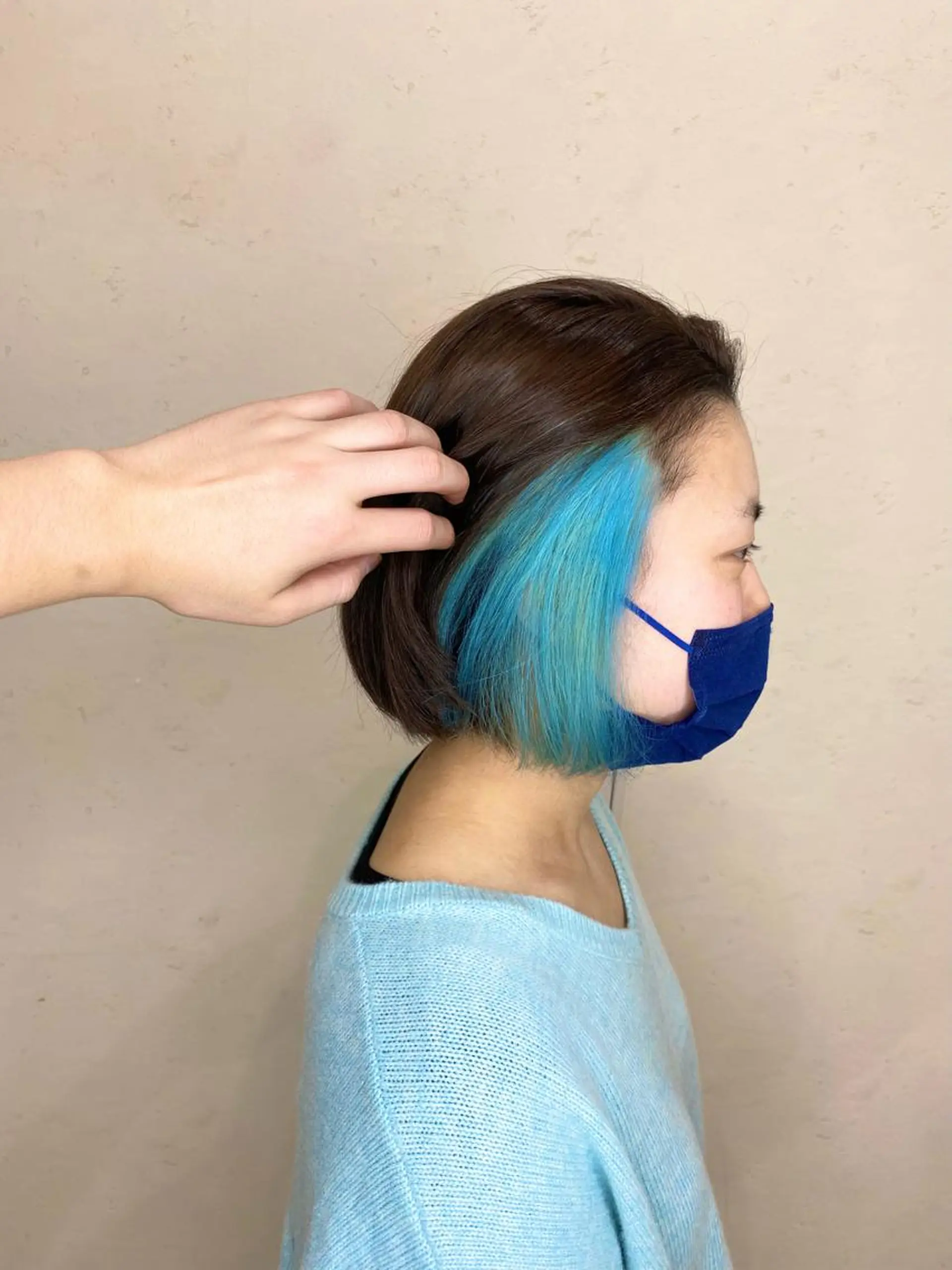 ミディアム 太白区白髪ぼかし/ ボブカット/千葉達人のヘアスタイル