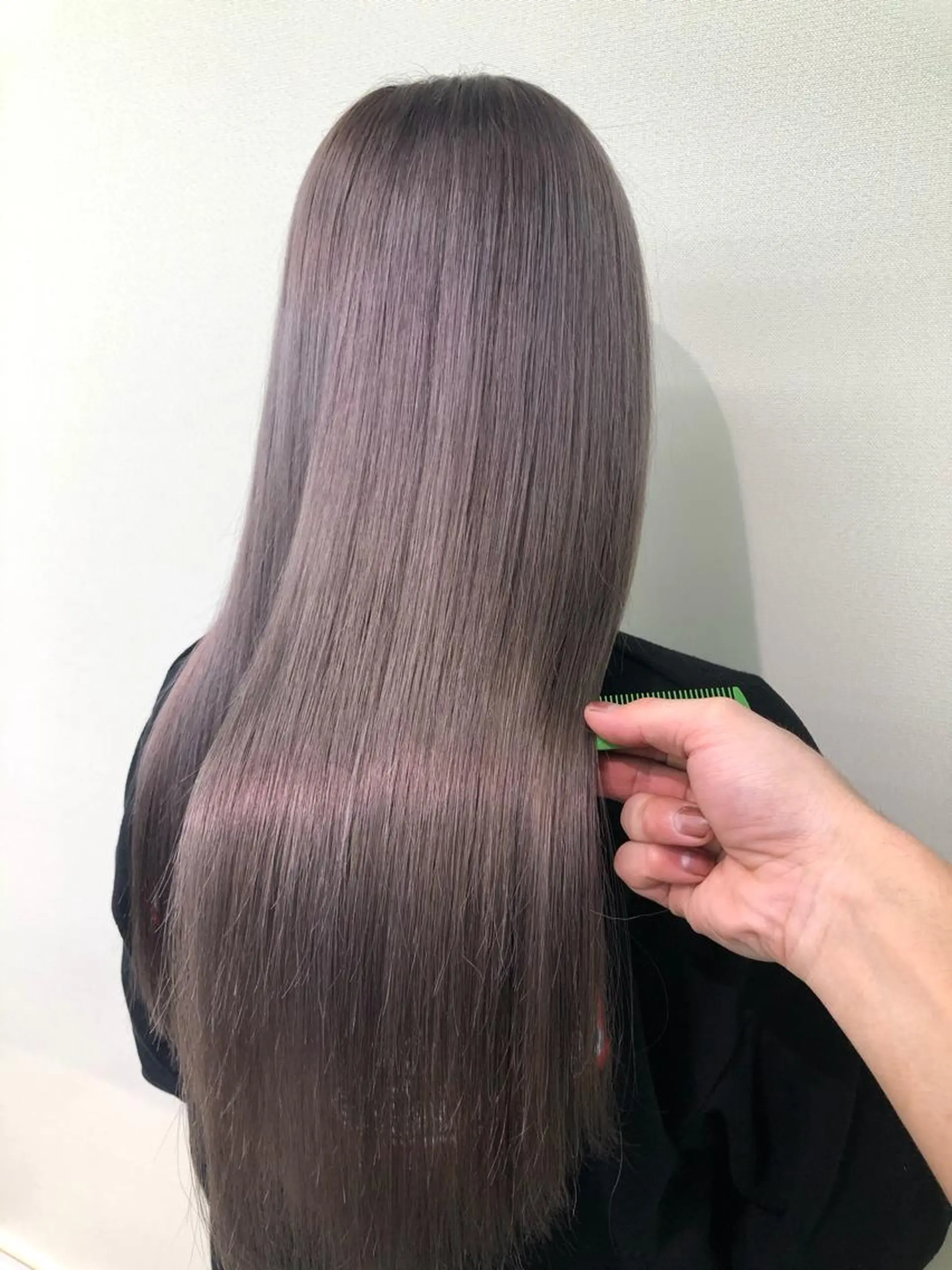 ロング カラー グレージュ ラベンダーカラー カット トリートメント 🌈プルエクステ& ハイトーン🌈関飛鳥のヘアスタイル