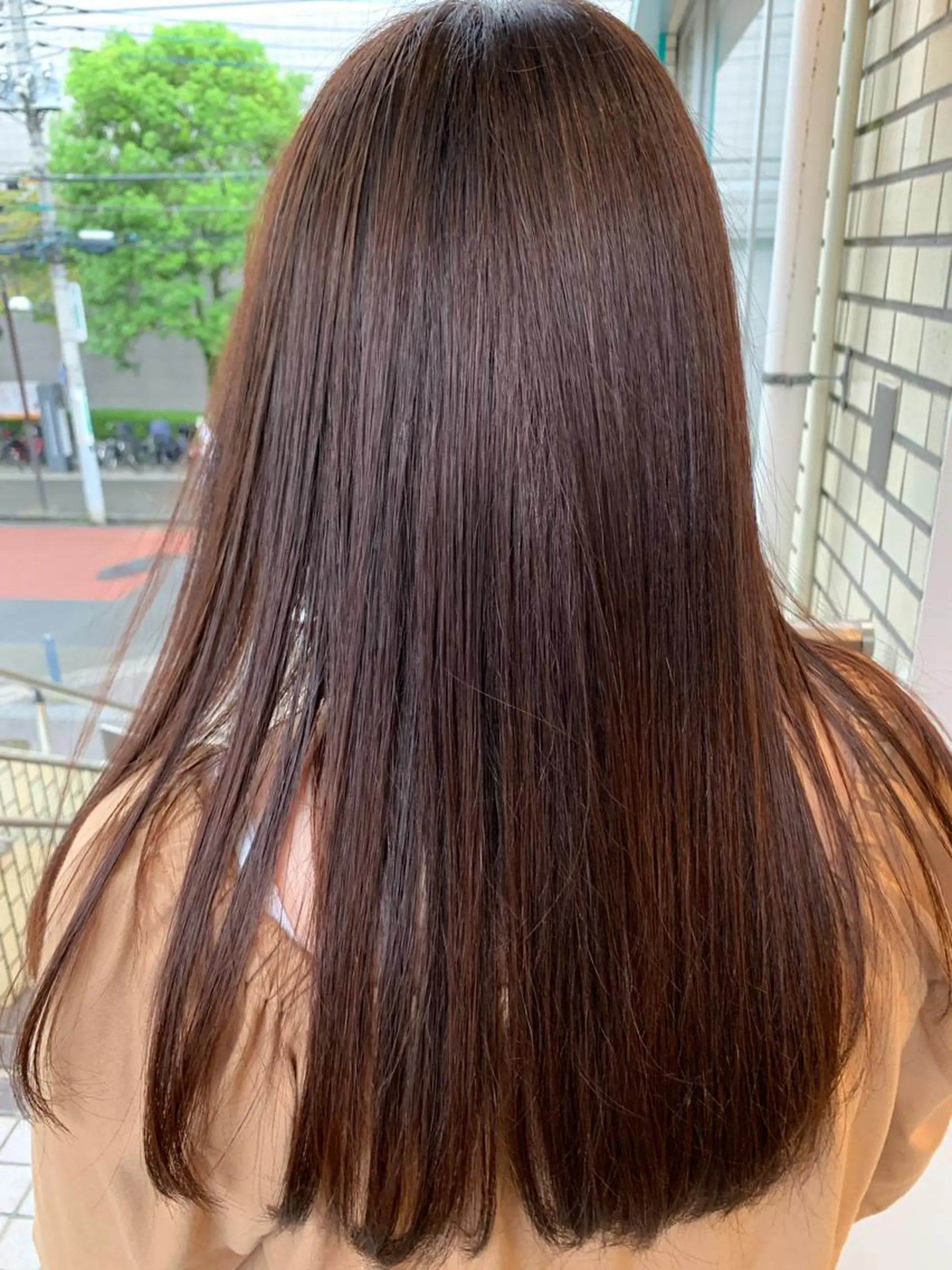 ロング カラー ヘアカラー トリートメント 小田切 栄司のヘアスタイル
