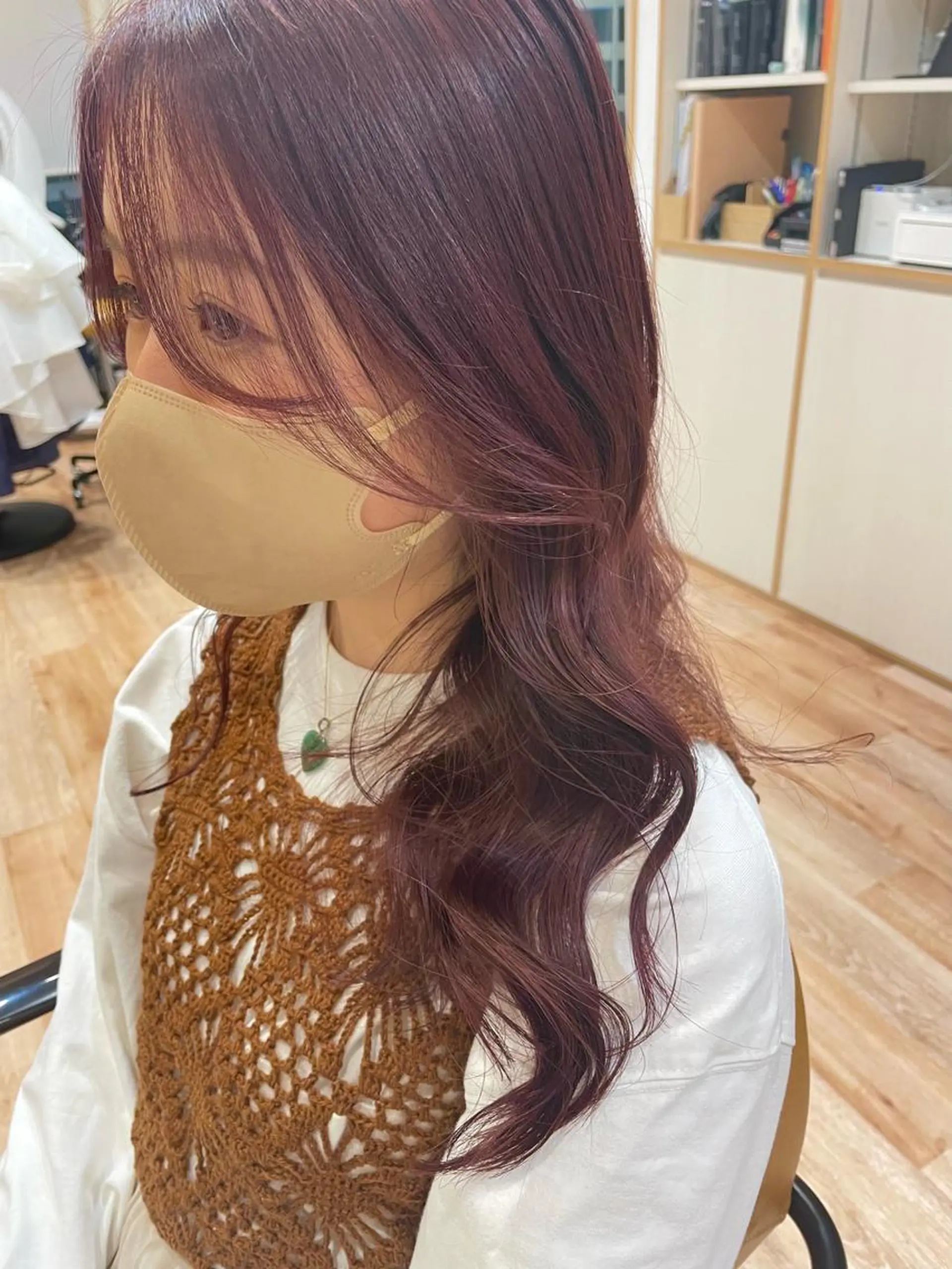 ロング カラー ピンクカラー 韓国メンズヘア 🇰🇷つかさのヘアスタイル