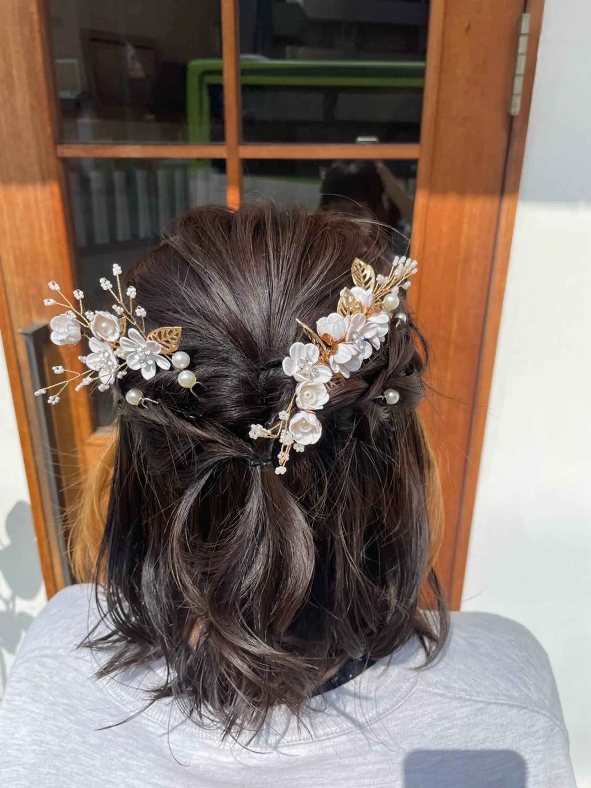 ヘアアレンジ ハーフアップ ヘアセット いまじゅく あおいのヘアスタイル