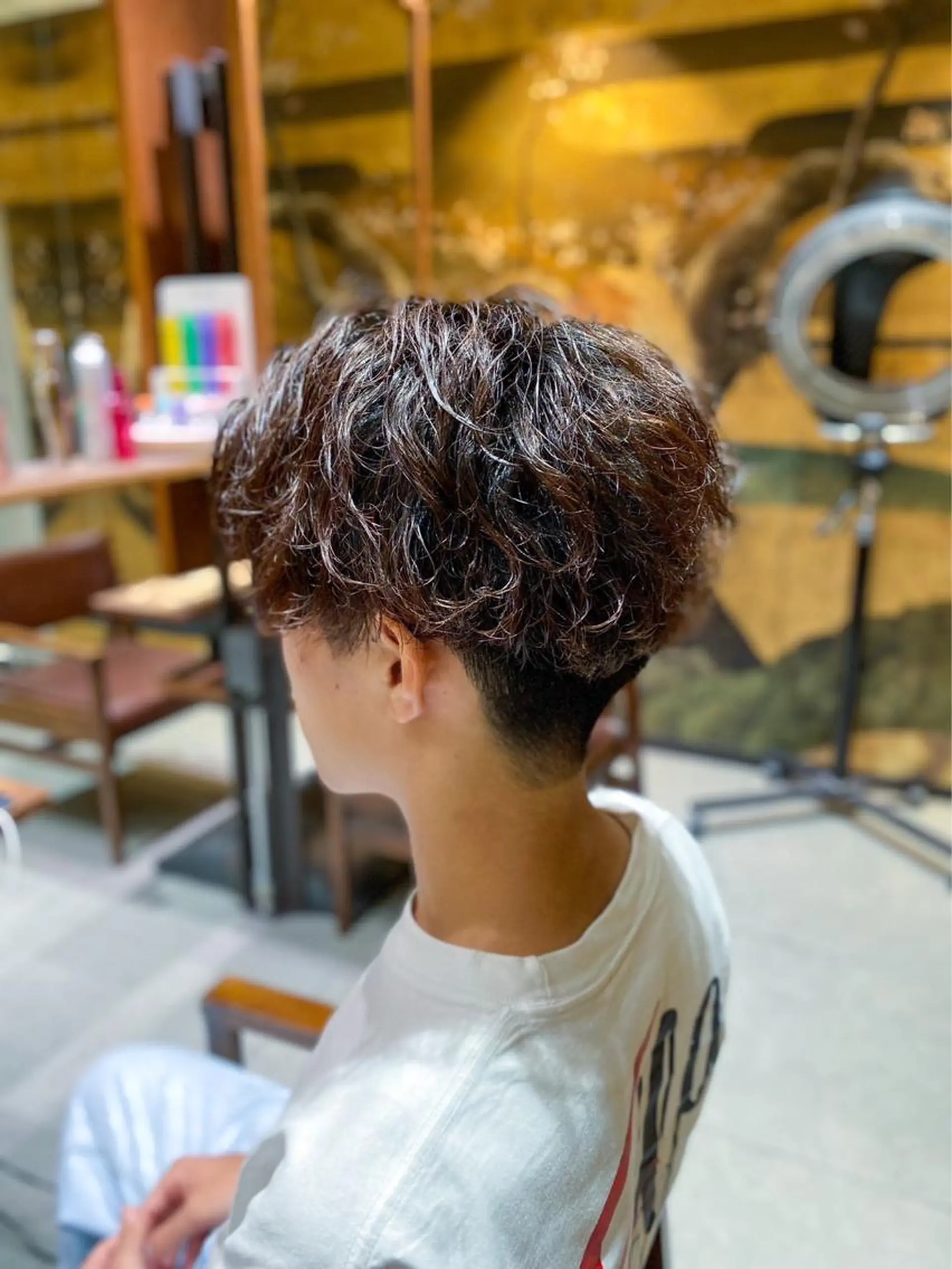 パーマ メンズ カット パーマ FURUSHO梅田所属・【メンズ限定】原 唯登のヘアスタイル