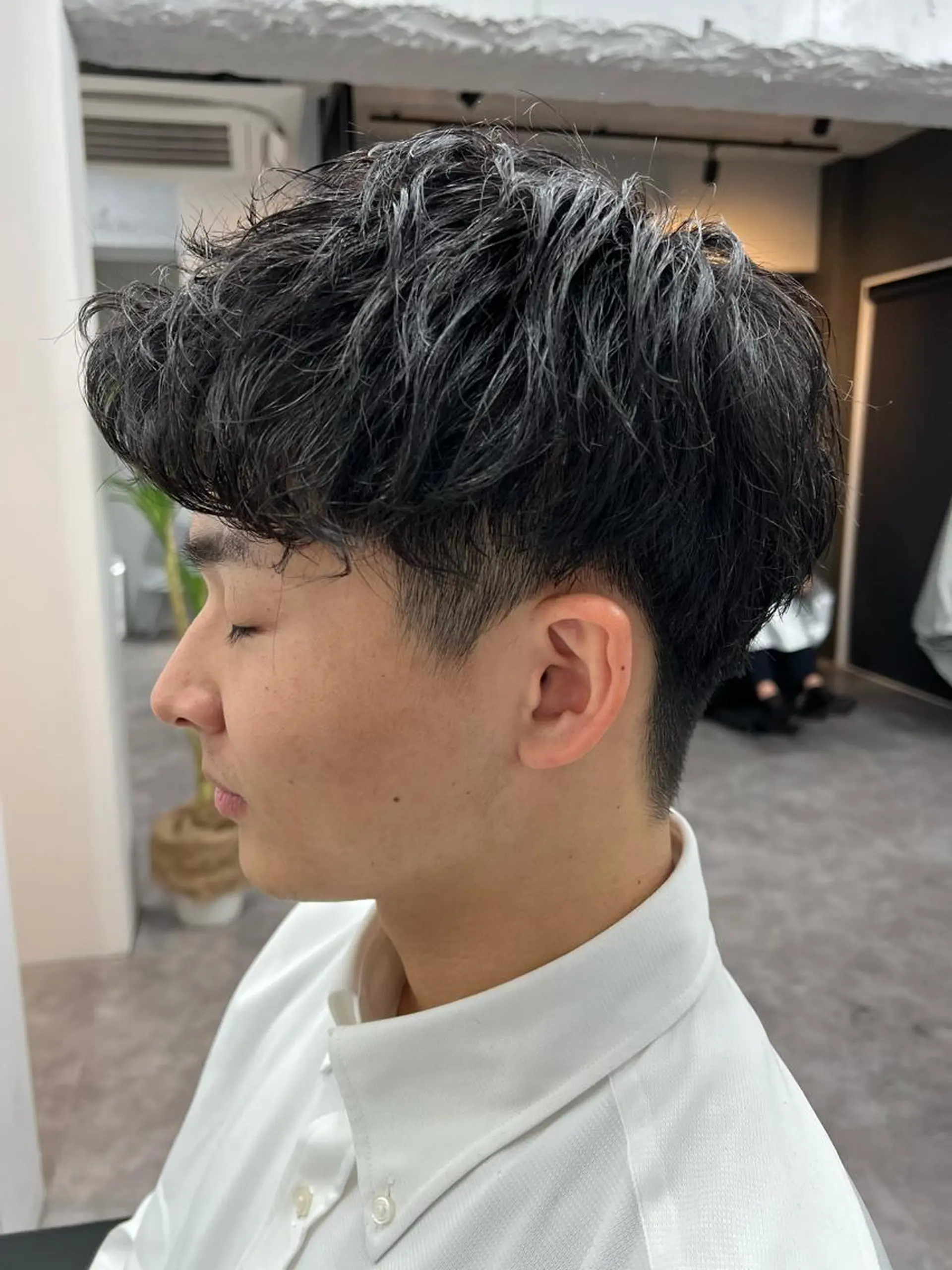 ショート メンズ マッシュ 刈り上げ 【曲がる縮毛矯正】 モデル募集🙋カツヤのヘアスタイル