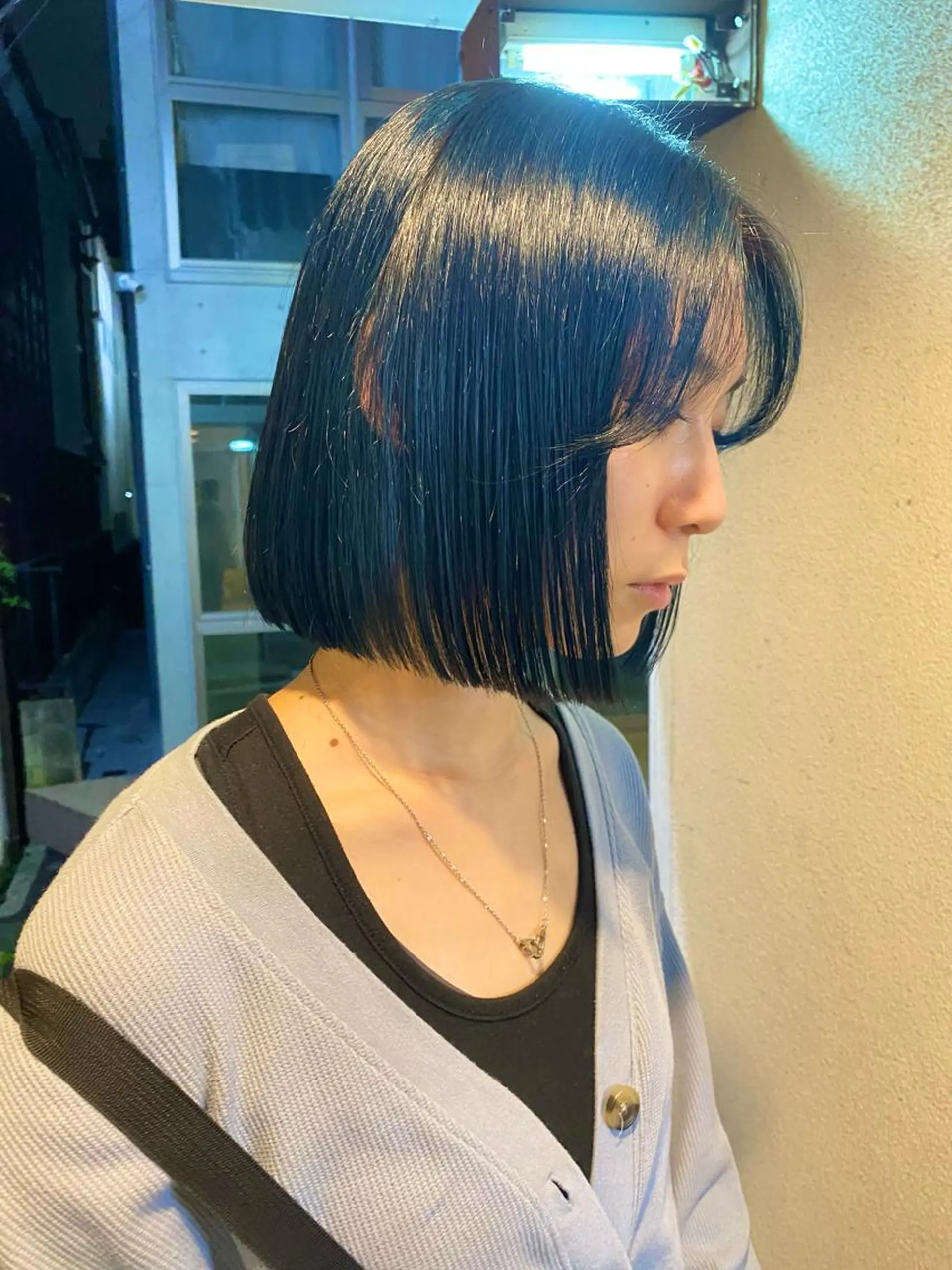 ミディアム カラー ボブ カット 縮毛矯正 レイヤー/パーマ /ウルフ/nabeのヘアスタイル