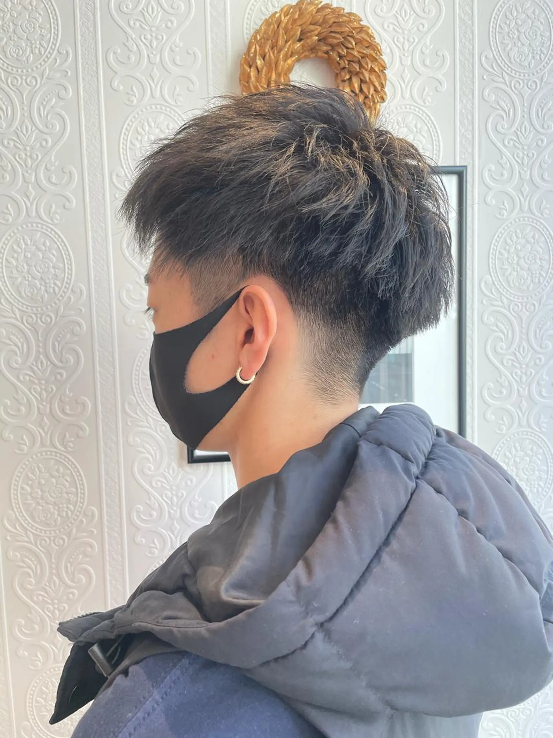 ショート メンズ 大野 輝のヘアスタイル