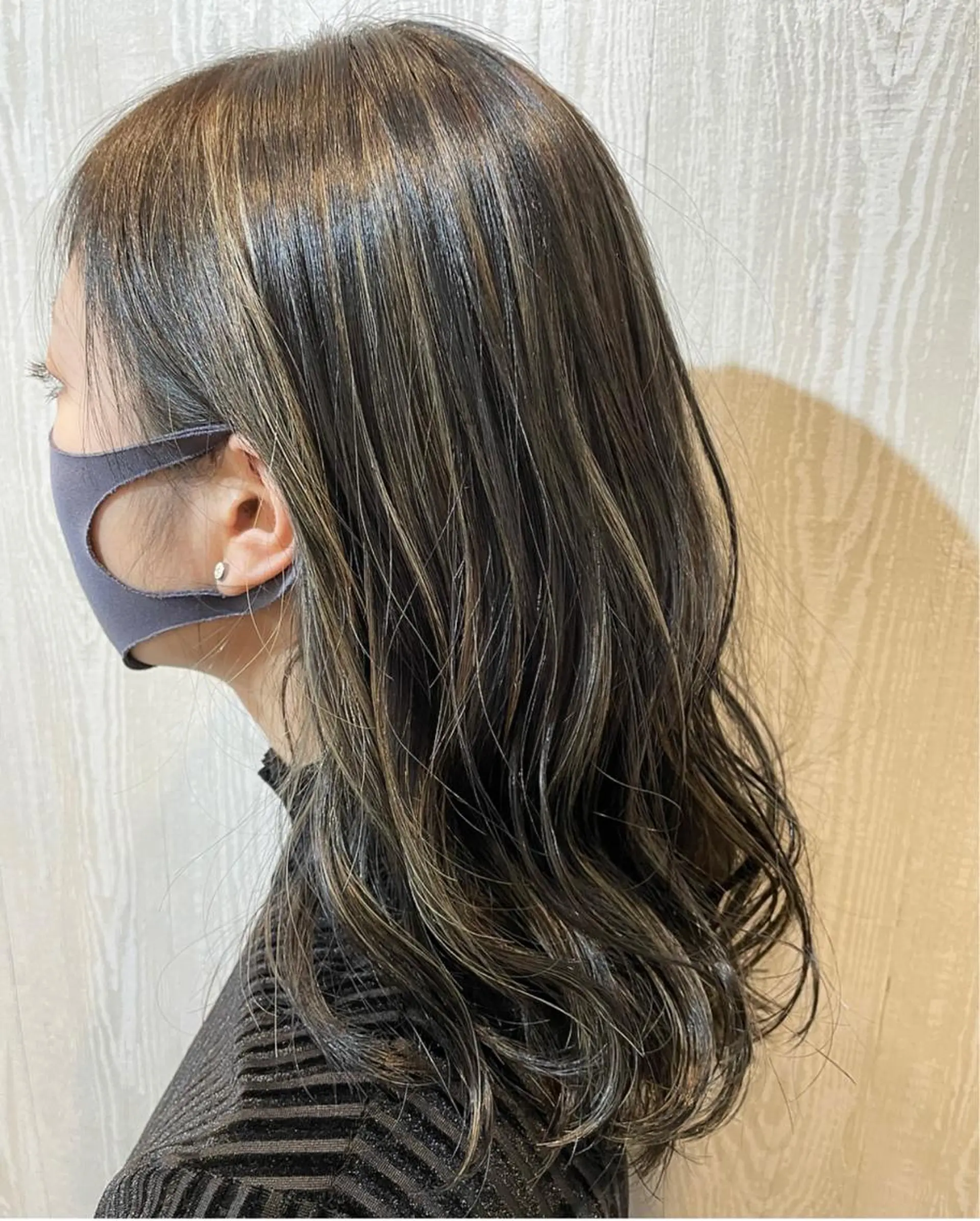 ミディアム カラー ヘアアレンジ カット ヘアカラー HUENEST アカデミーサロンのヘアスタイル