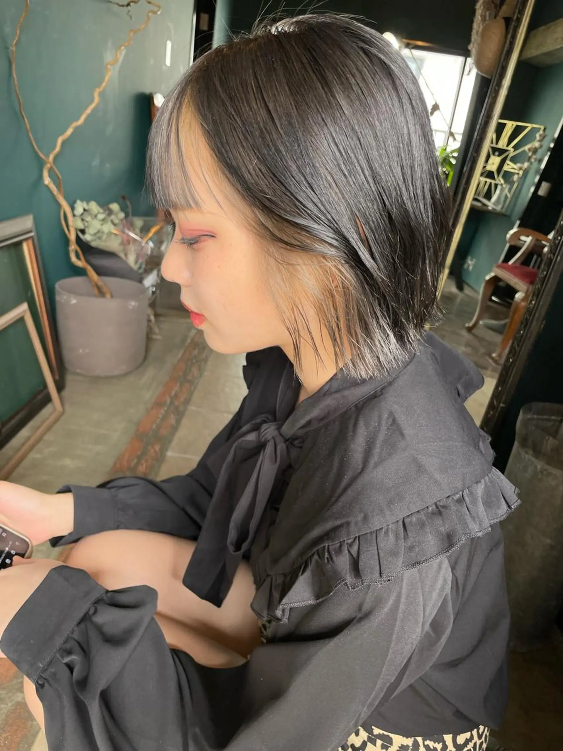 ミディアム カット ヘアカラー トリートメント vivre libre所属・vivre libreのヘアスタイル