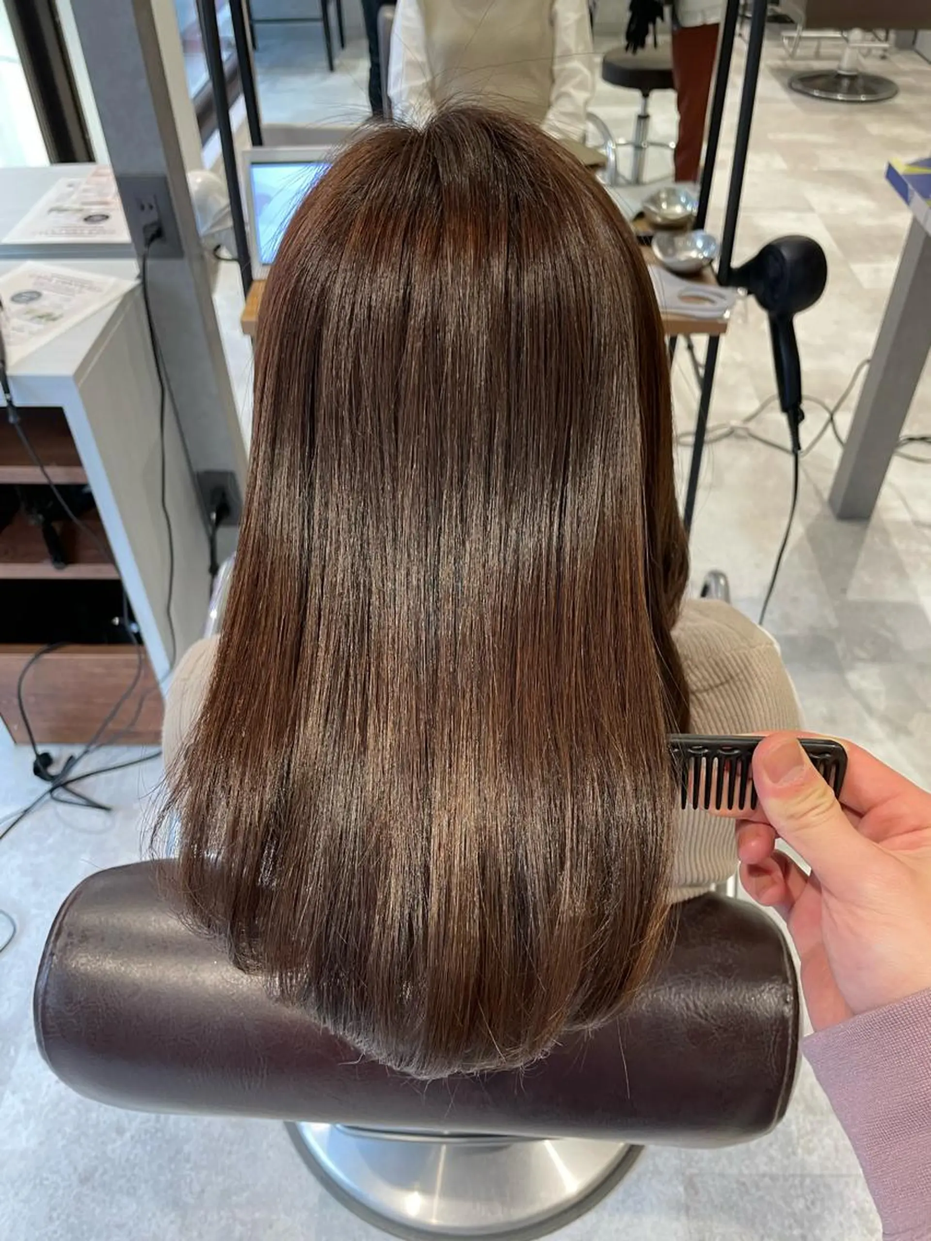 セミロング カット 縮毛矯正 トリートメント ✨髪質改善縮毛矯正✨ 河野泰貴のヘアスタイル