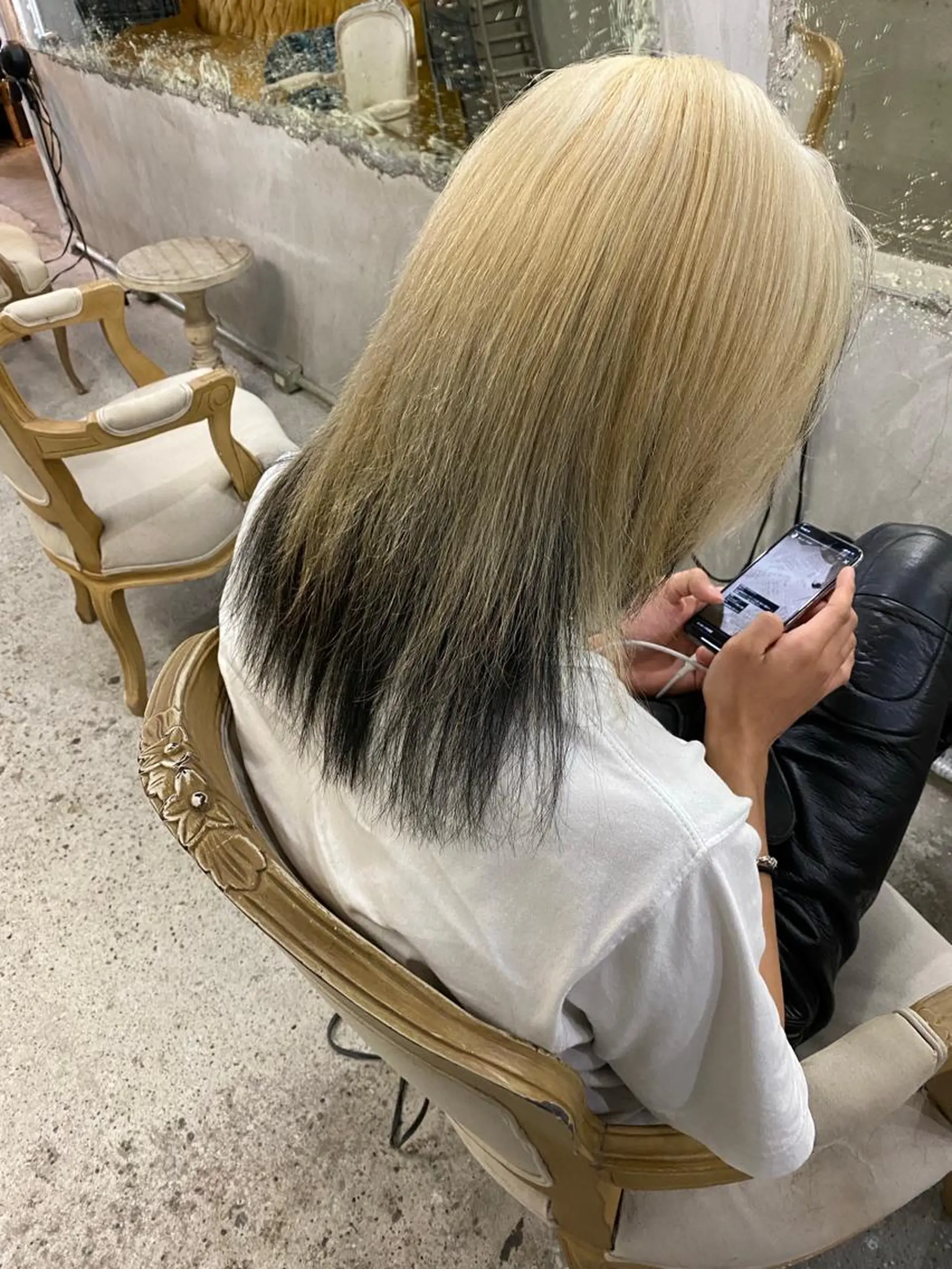 ミディアム カラー メンズ パーマ、髪質改善 カズマのヘアスタイル