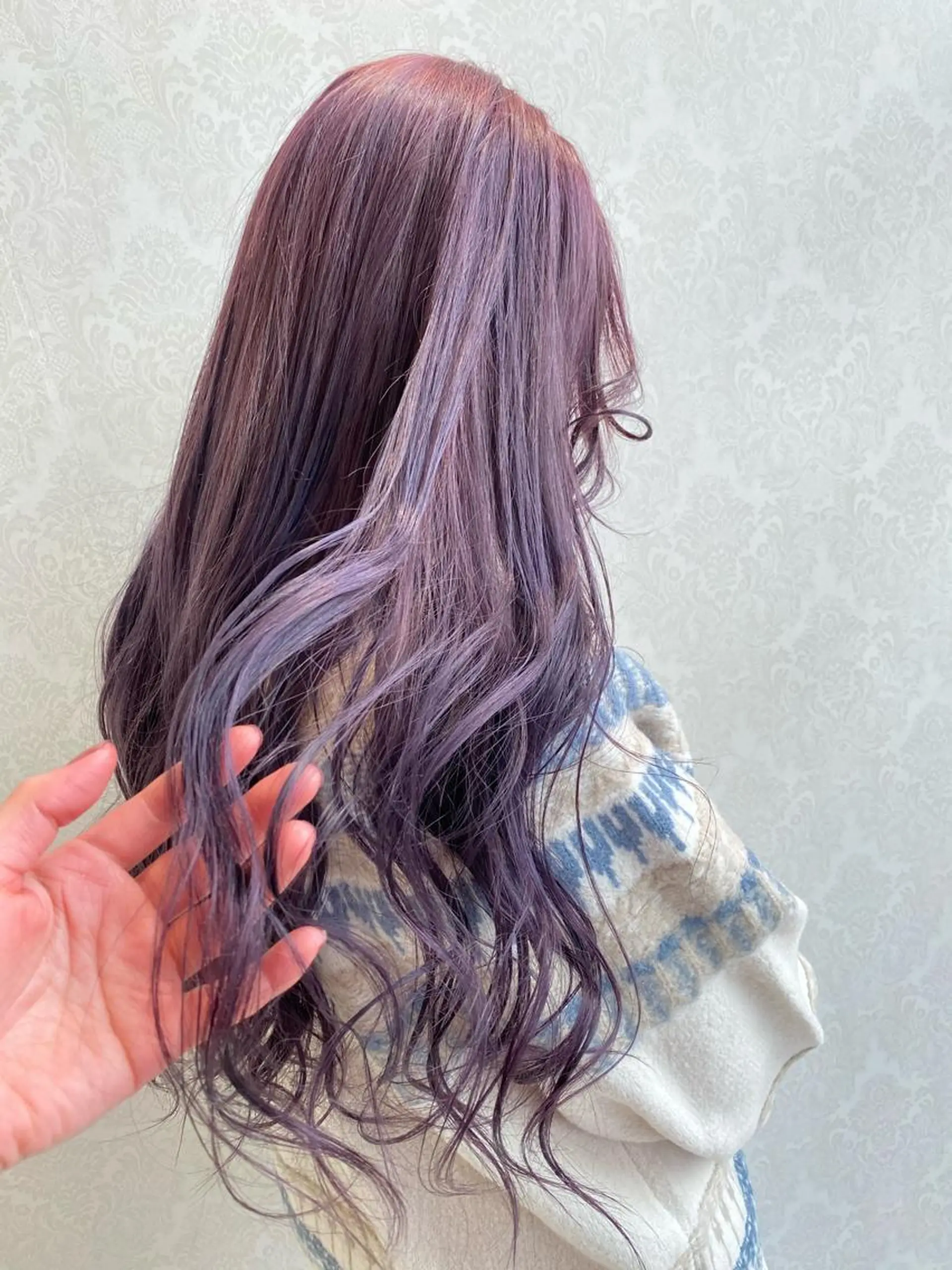 ロング カラー アッシュ ハイトーンカラー ピンクカラー ピンクアッシュ ヘアカラー mori  by little所属・デザインカラー✨新倉 佑奈のヘアスタイル