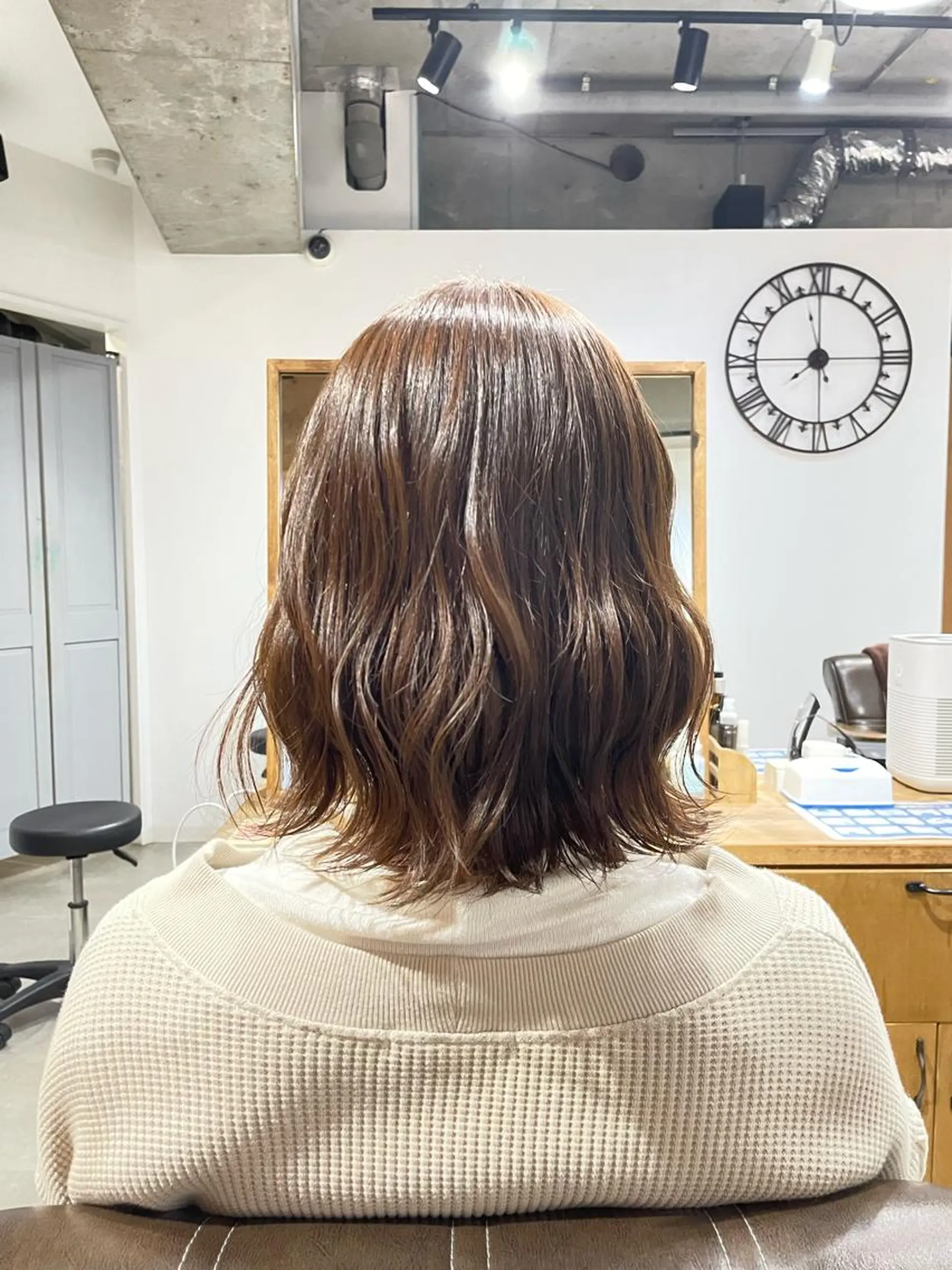 ミディアム Ameri所属・Riko🫧 艶カラーのヘアスタイル