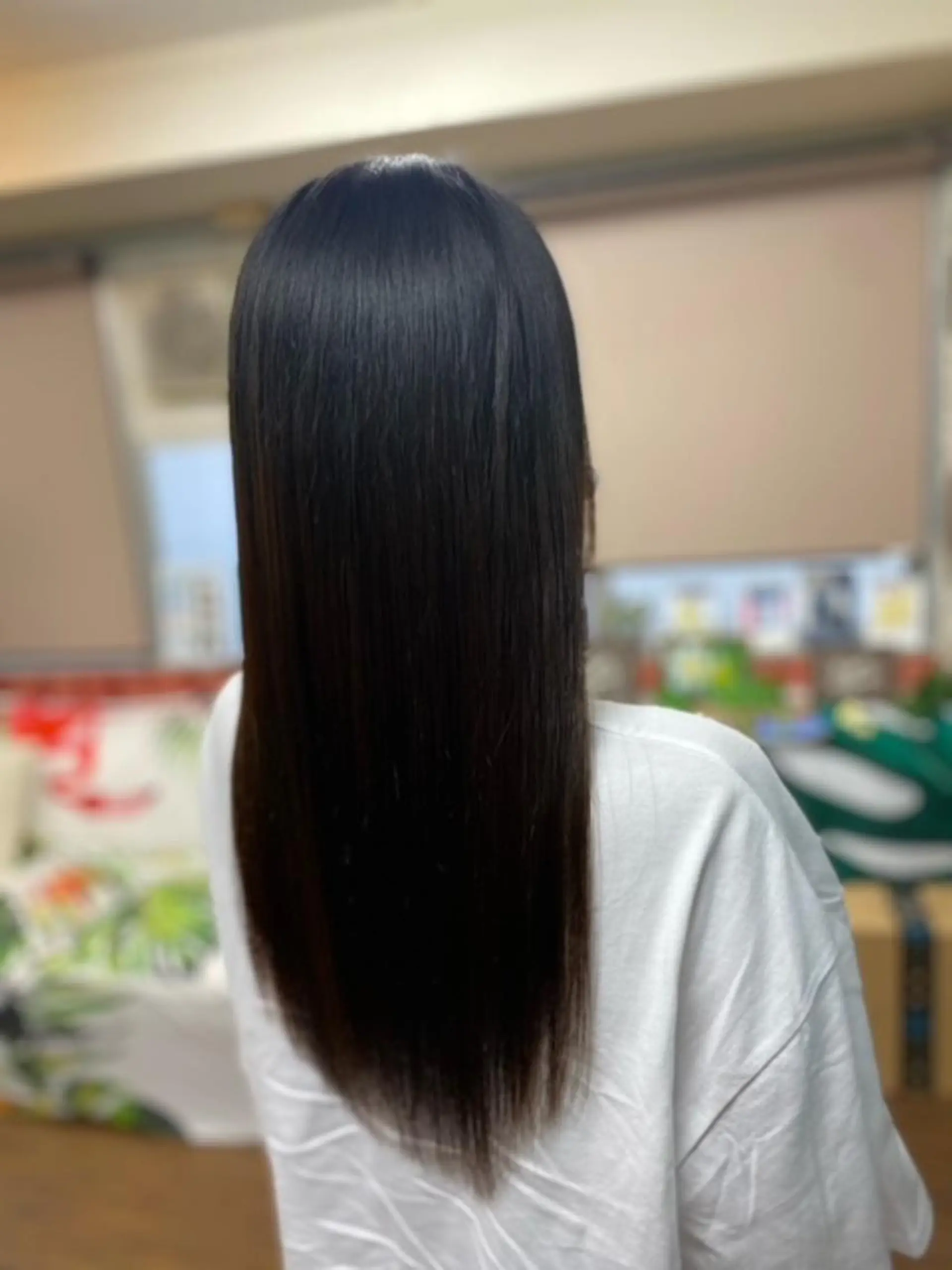 ロング 縮毛矯正 kazu 店長のヘアスタイル