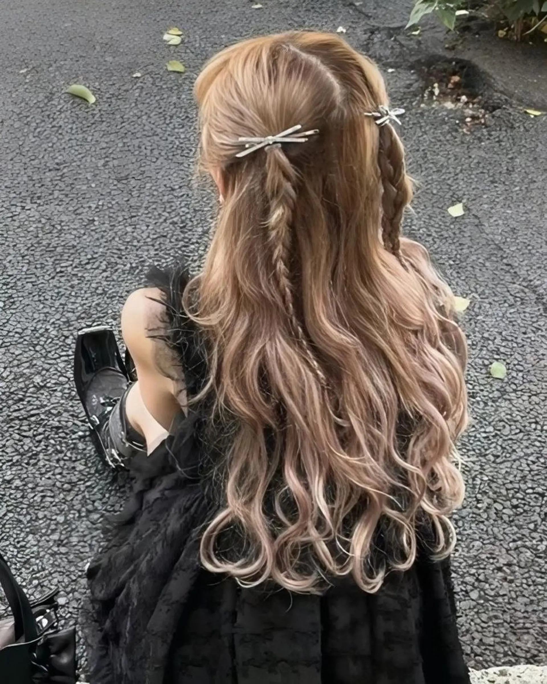 カラー 似合わせトレンド🤍 韓国スタイル🤍のヘアスタイル