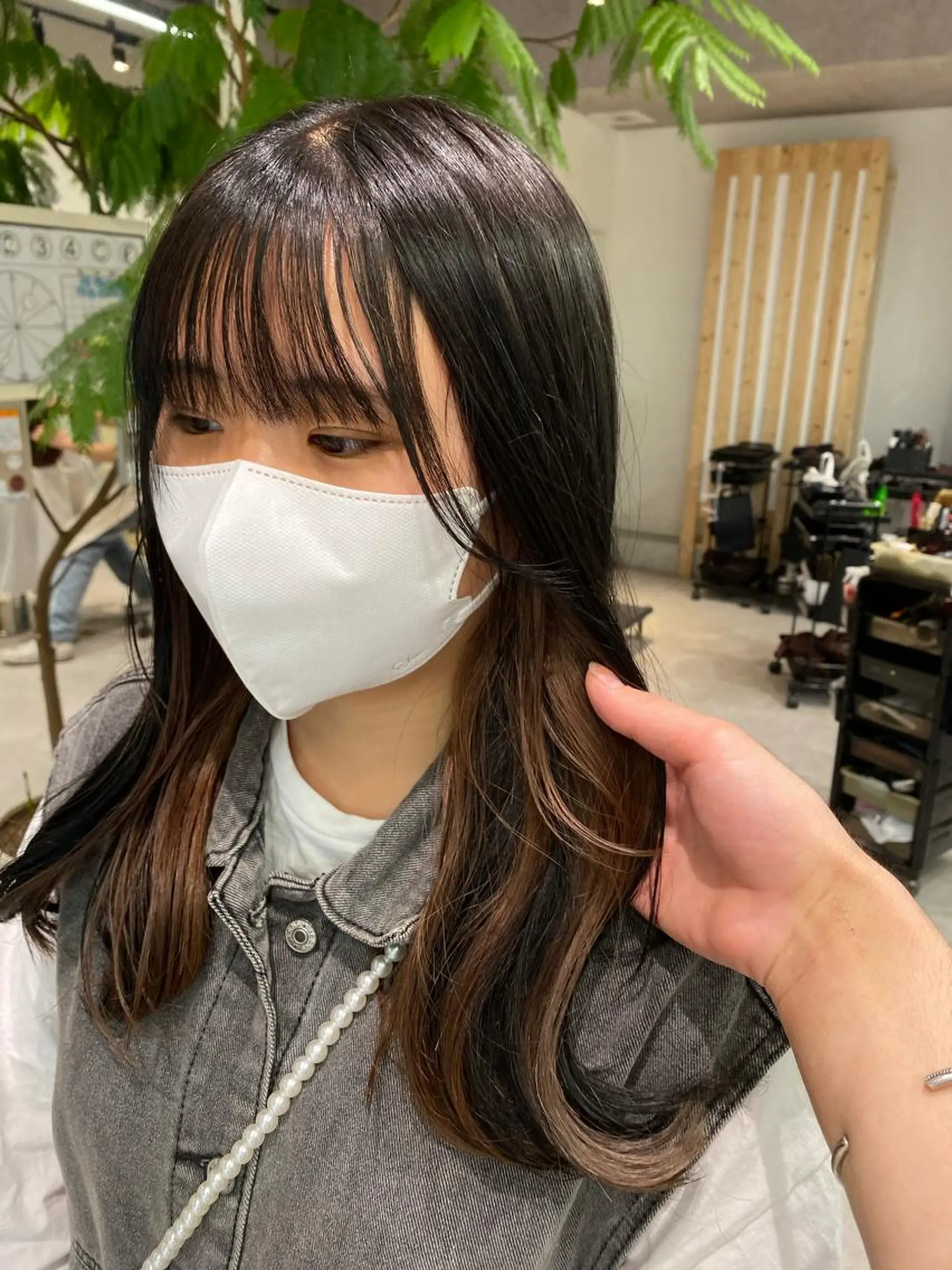 ロング カラー ブリーチ メンズパーマ支配率 No.1🔥坂井那吏のヘアスタイル