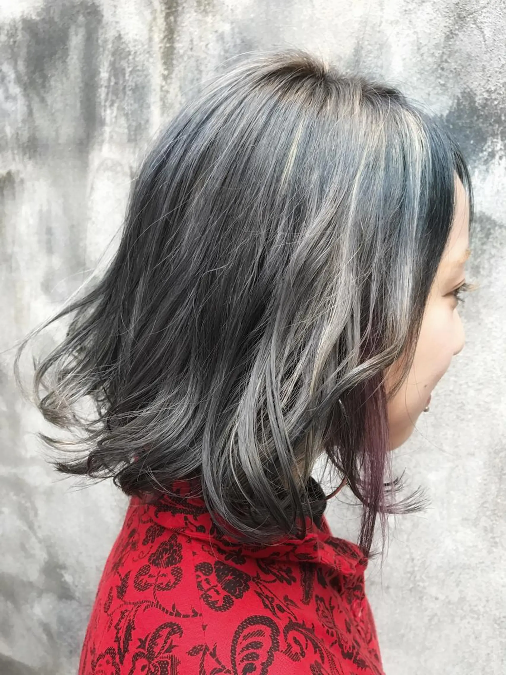 カラー デザインカラー ハイライトカラー vato マンツーマンサロンのヘアスタイル