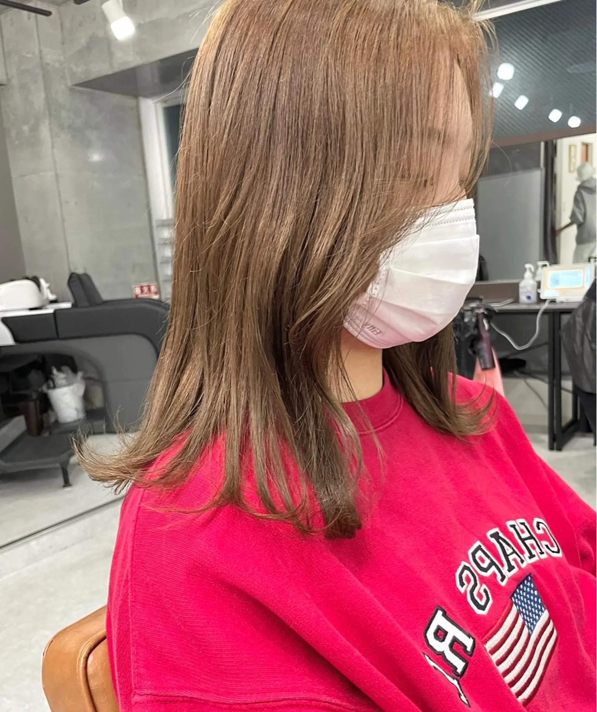 セミロング カラー 🧸ミルクティー🧸 kousei🧸のヘアスタイル