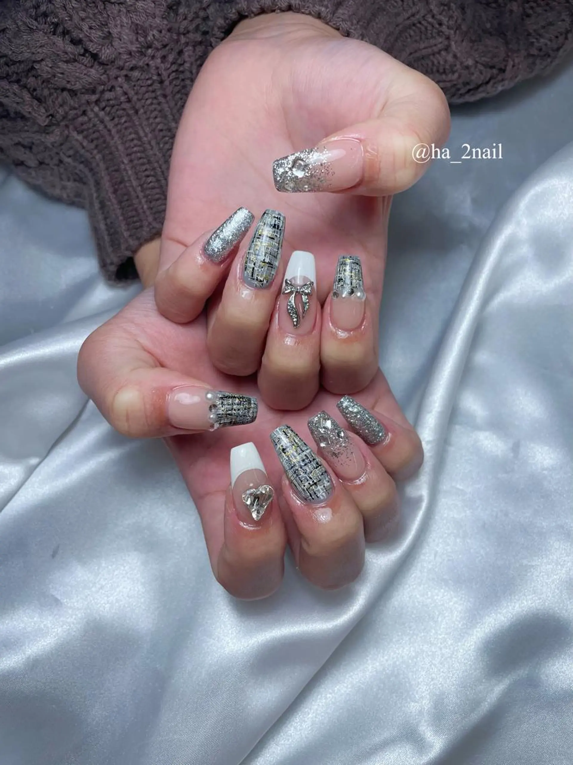 ネイル 冬ネイル NAIL and EYELASH ALPHA.所属・ALPHA. 姫繇のネイルデザイン