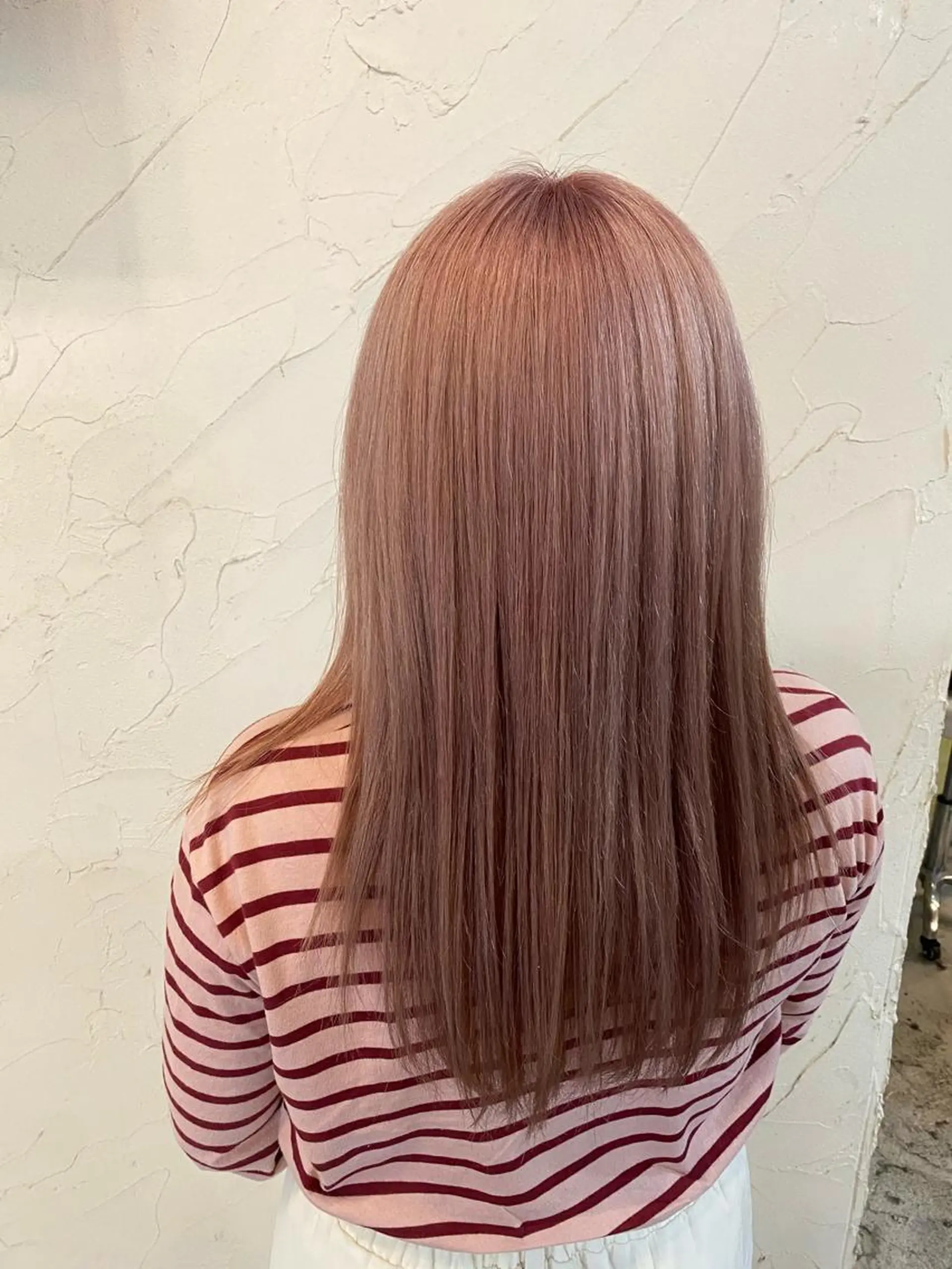 ロング カラー ベージュカラー ピンクカラー ピンクベージュ 🍇おぐら めぐみ🍇のヘアスタイル