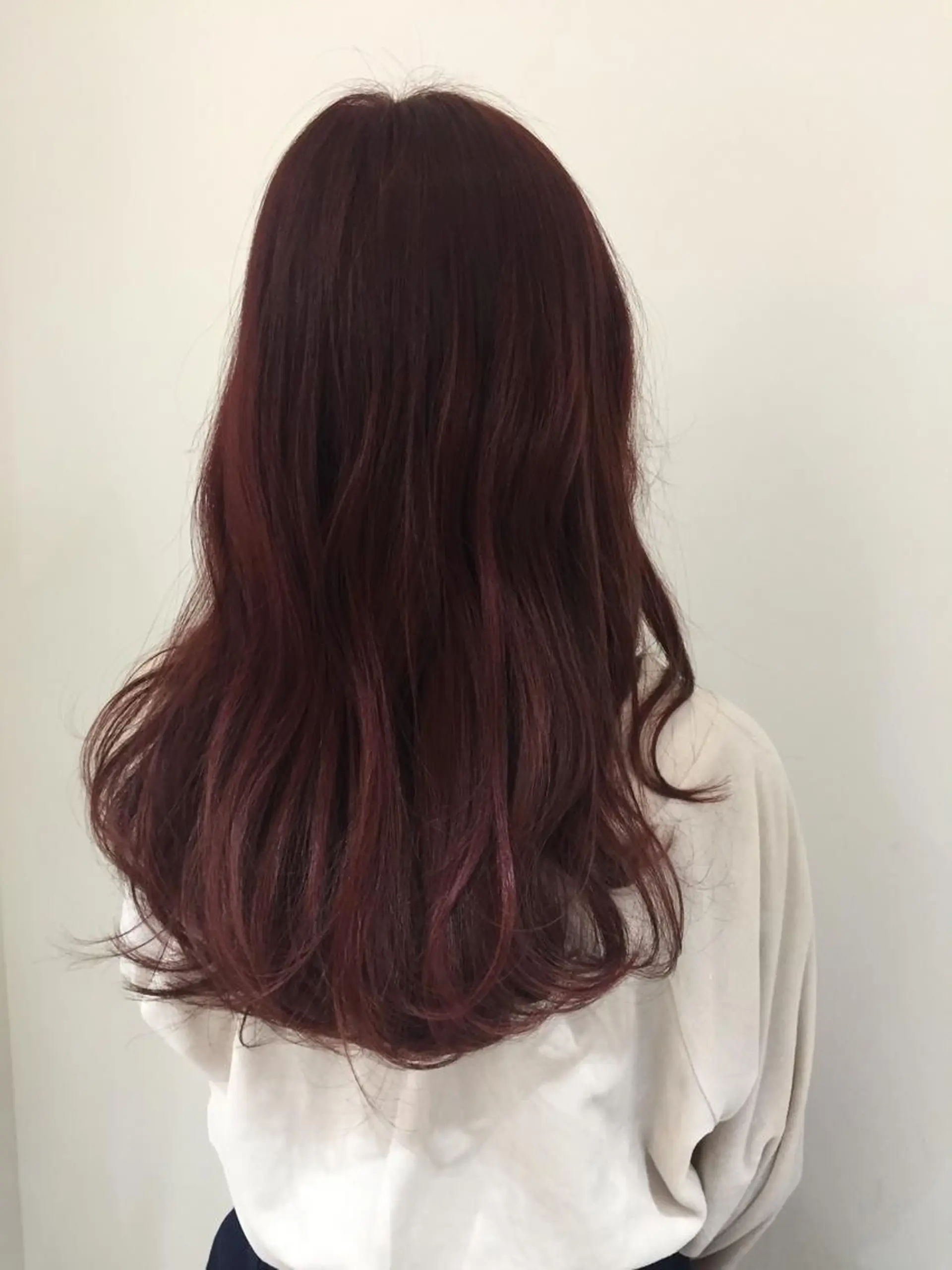 セミロング カラー ピンクカラー ヘアカラー ✂️小顔カット✂️ 山本有紀のヘアスタイル