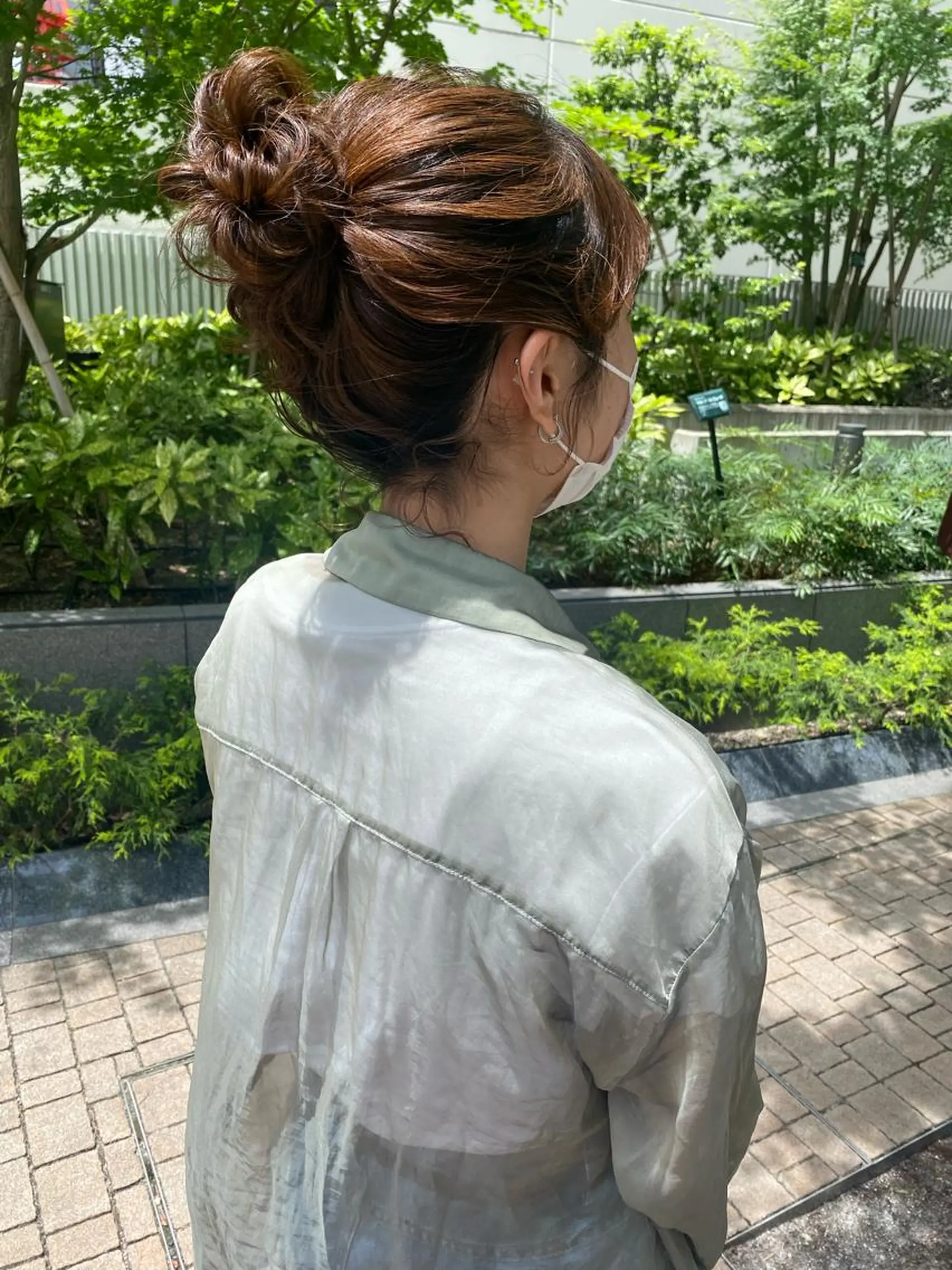 ミディアム ヘアアレンジ 喜多良 綾花のマツエク・マツパデザイン