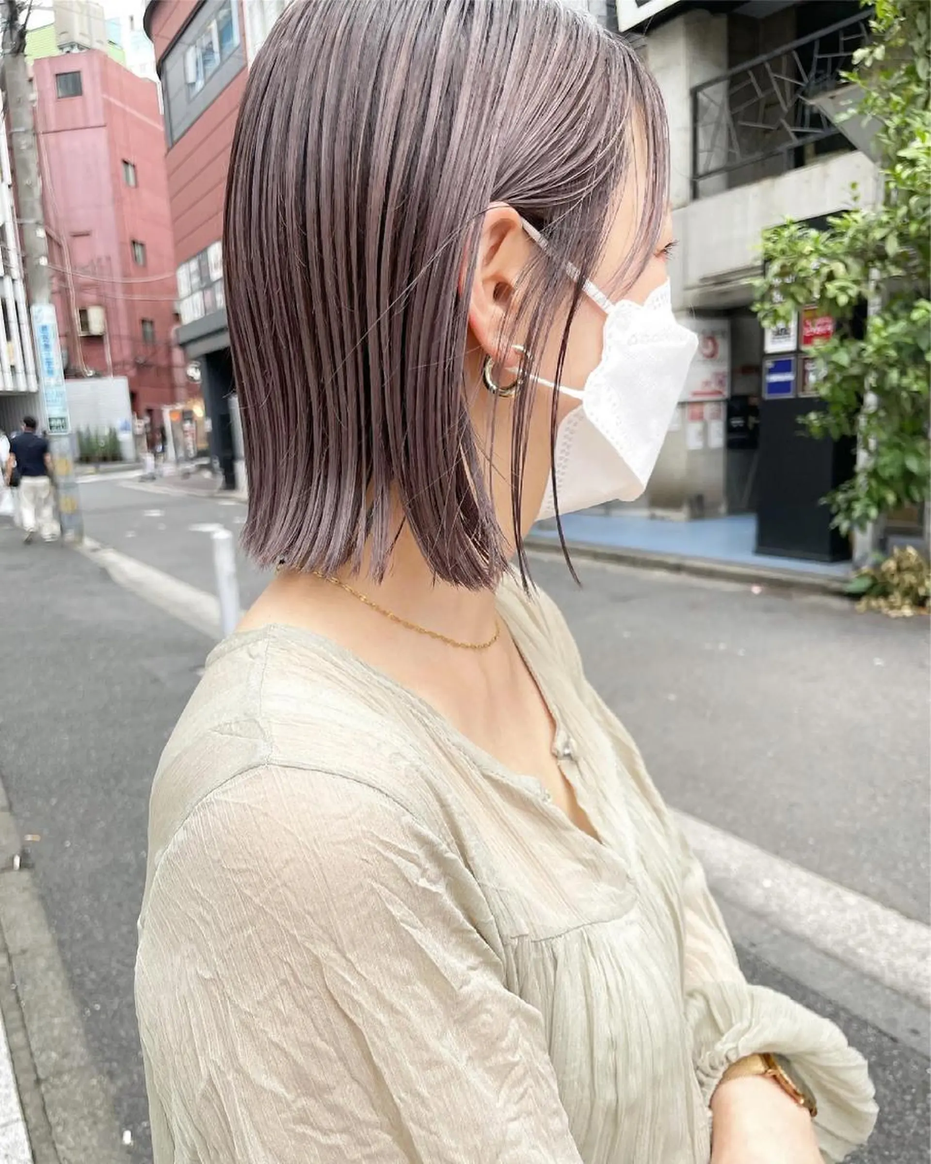 ショート カラー 👩🏻ボブ/ 髪質改善ダブルカラーのヘアスタイル