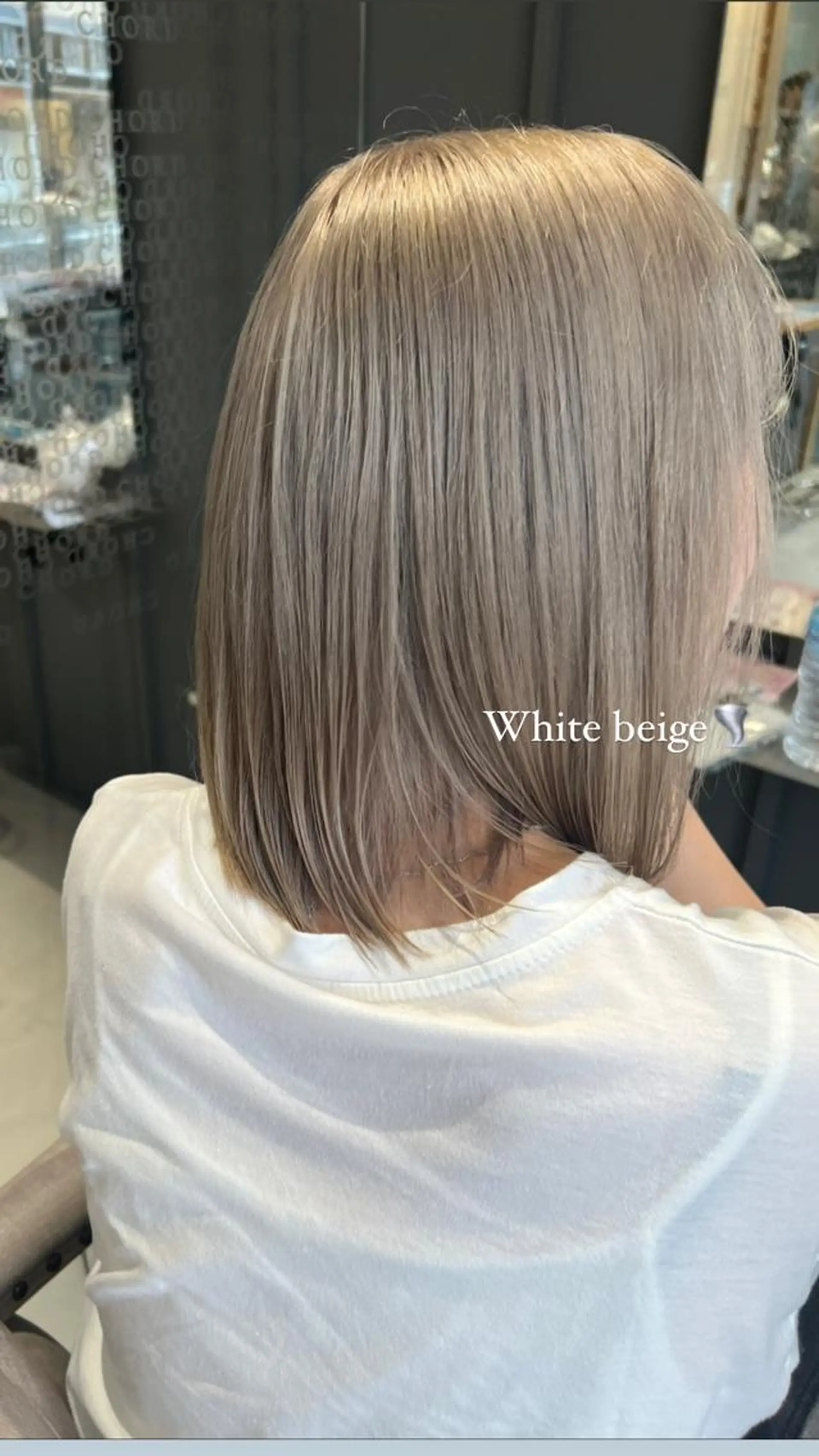 ミディアム カラー ベージュカラー イルミナカラー Rena ,のヘアスタイル
