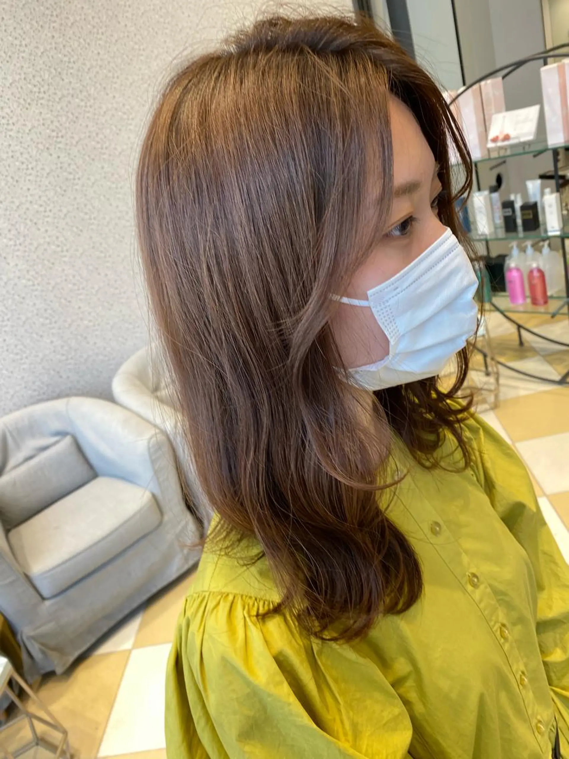 ミディアム カラー ベージュカラー Kou所属・💜髪質改善美髪💜 星野清光のヘアスタイル