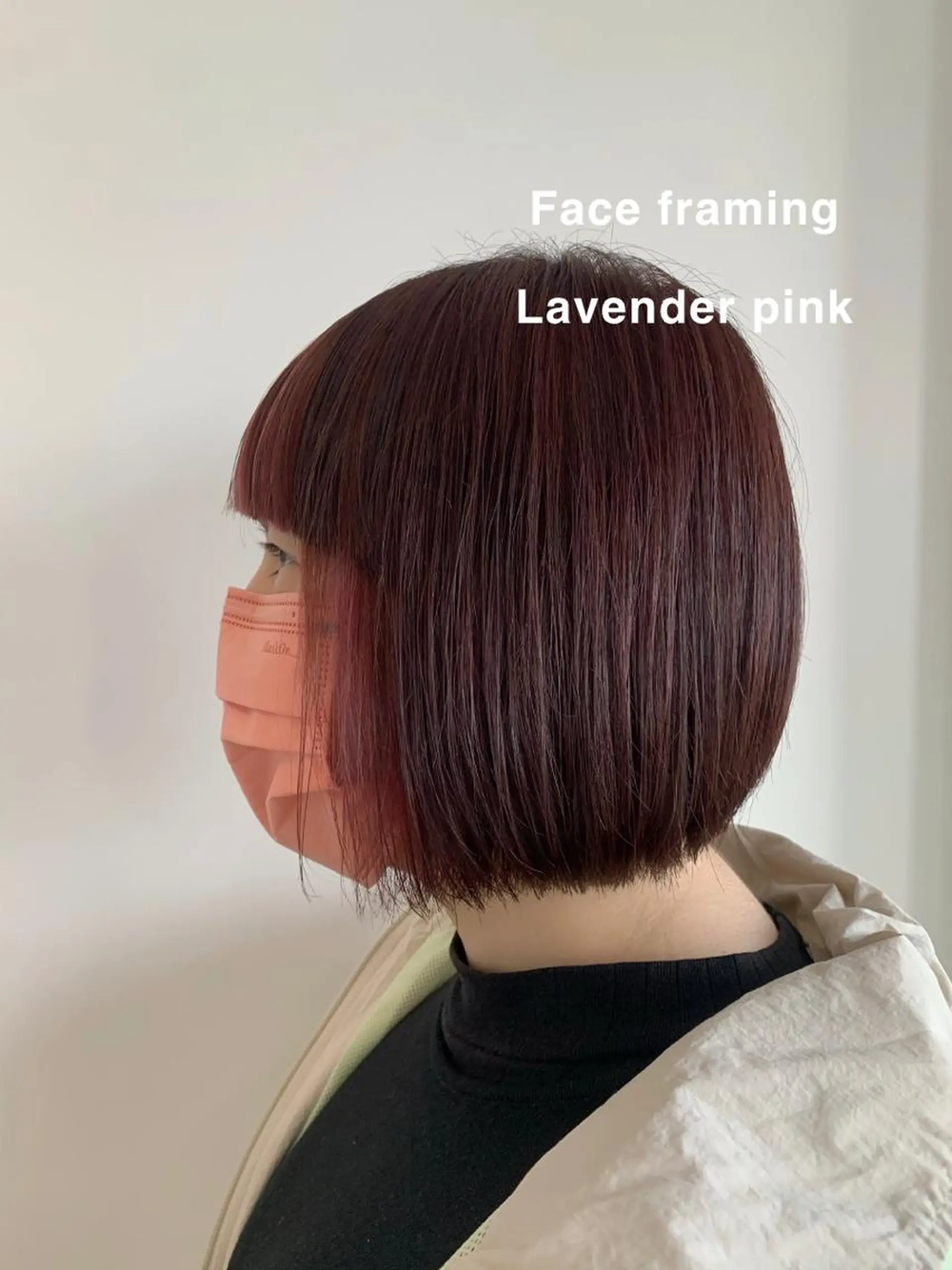 カラー ミストバング ベージュカラー  フェイスフレーミング ラベンダーカラー ラベンダーピンク カット ヘアカラー トリートメント loka所属・山本 晶大のヘアスタイル