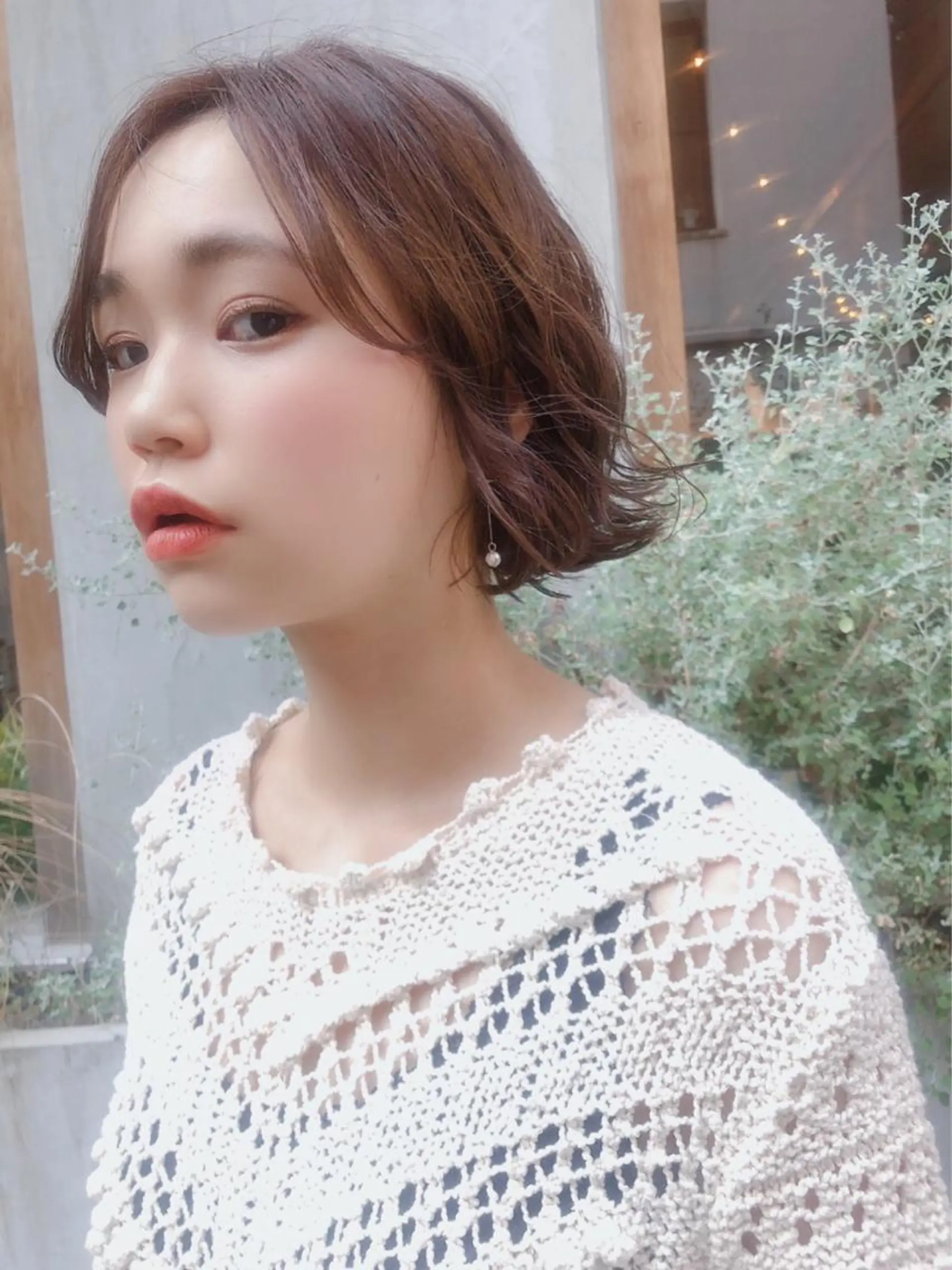 ショート カラー ヘアアレンジ ショートヘア tre/e'所属・ハイライトカラー橋本 昇平のヘアスタイル