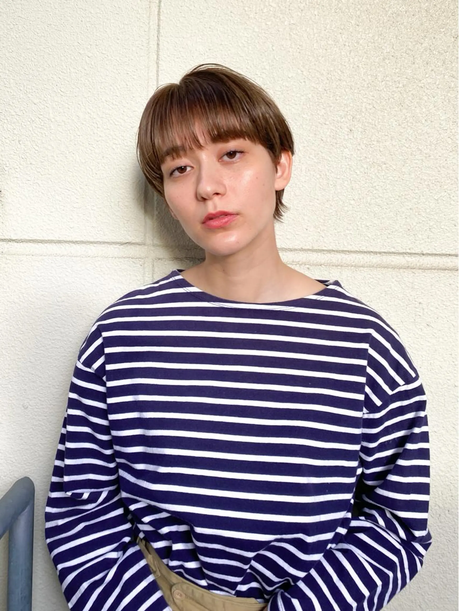 ショート カラー ベージュカラー 透明感カラー ショートヘア ボブ/レイヤー/ ウルフ/池澤慎人のヘアスタイル