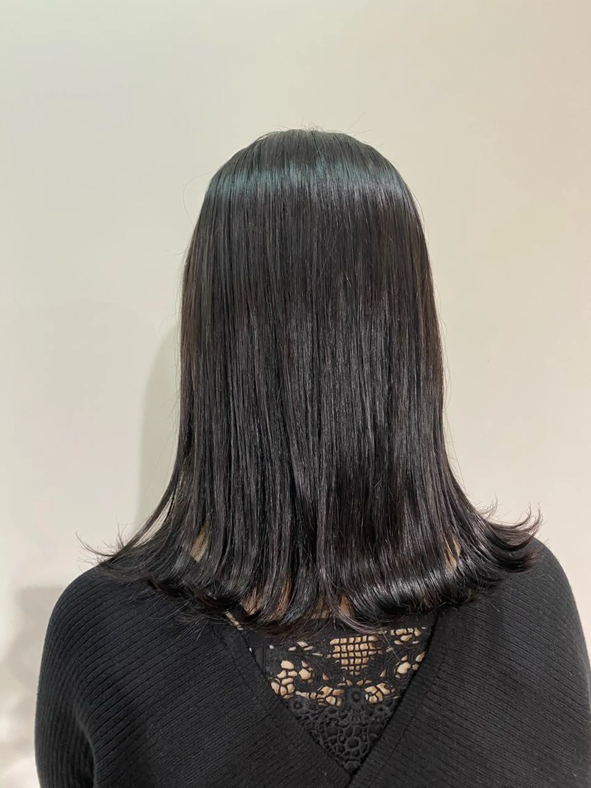 セミロング カラー ヘアカラー 縮毛矯正 トリートメント ikeda shioriのヘアスタイル